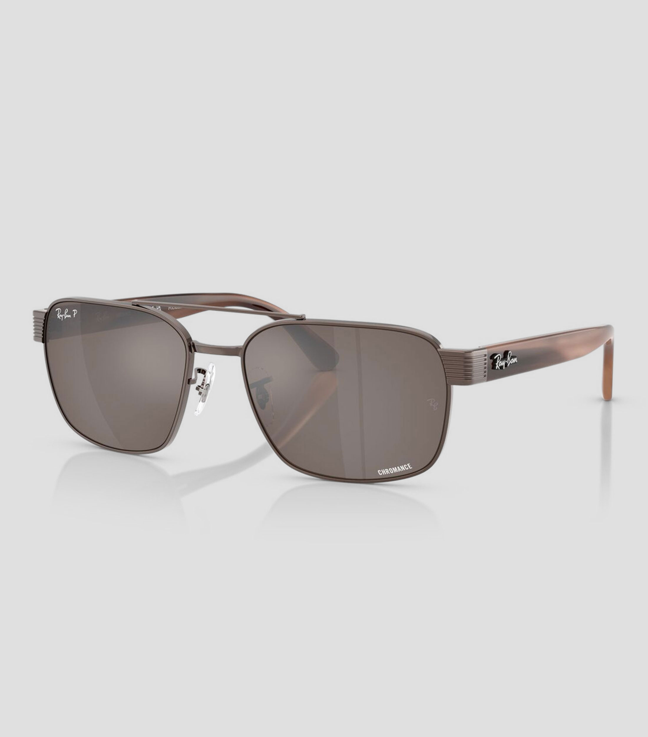 Lentes de sol cuadrados Chromance cobre Unisex