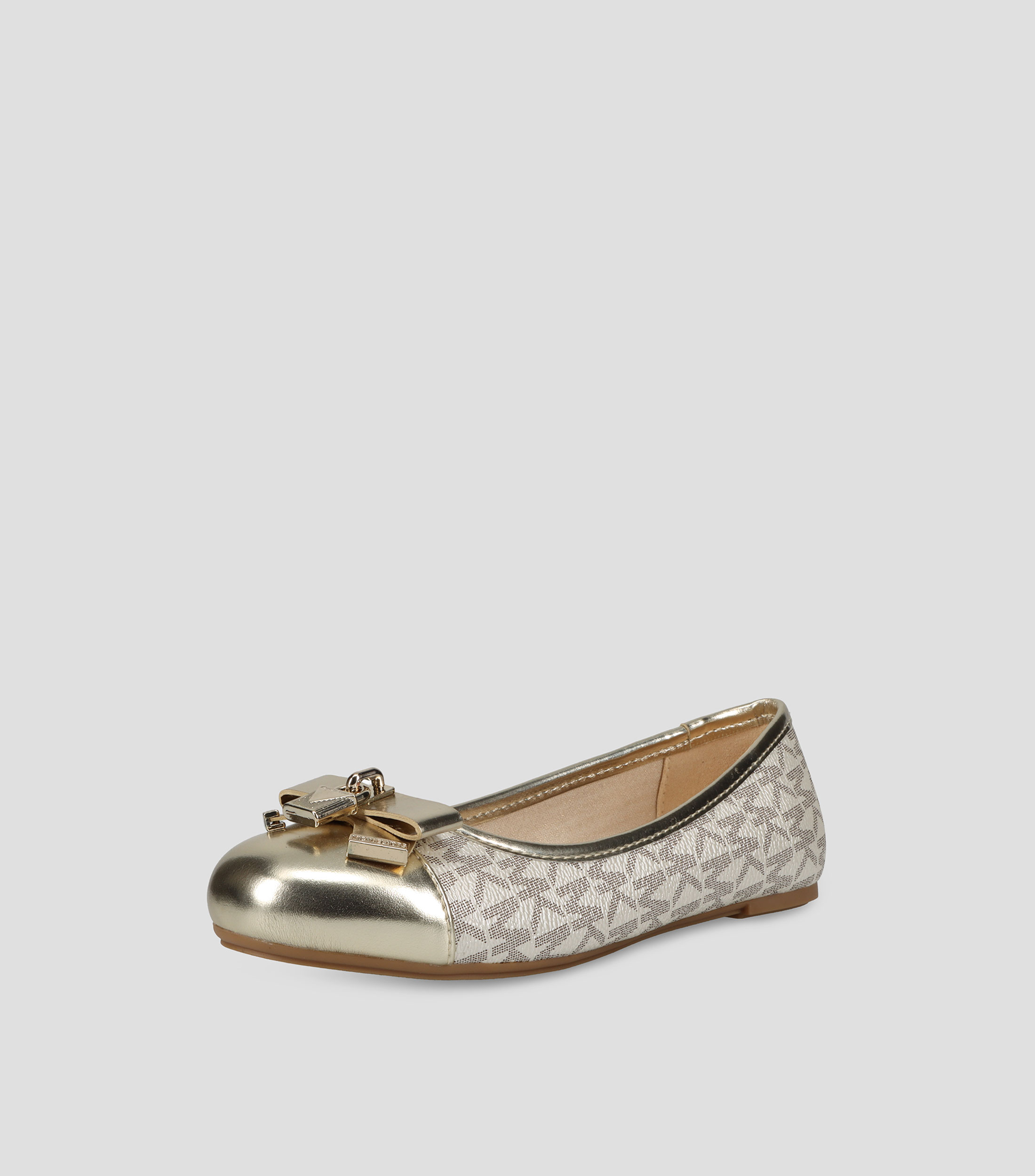Flats media luna estampado con hebilla Niña