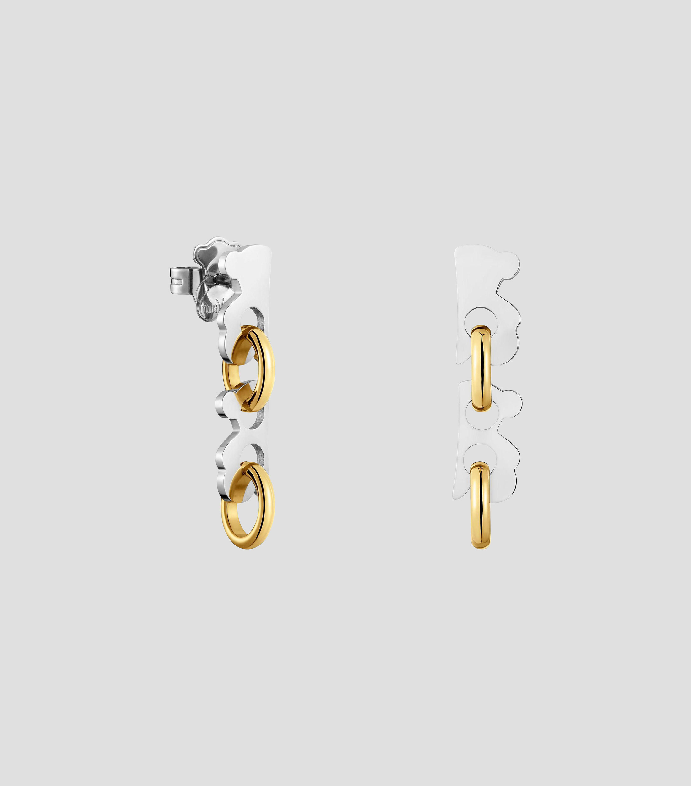 Aretes cortos Half Bear Mujer