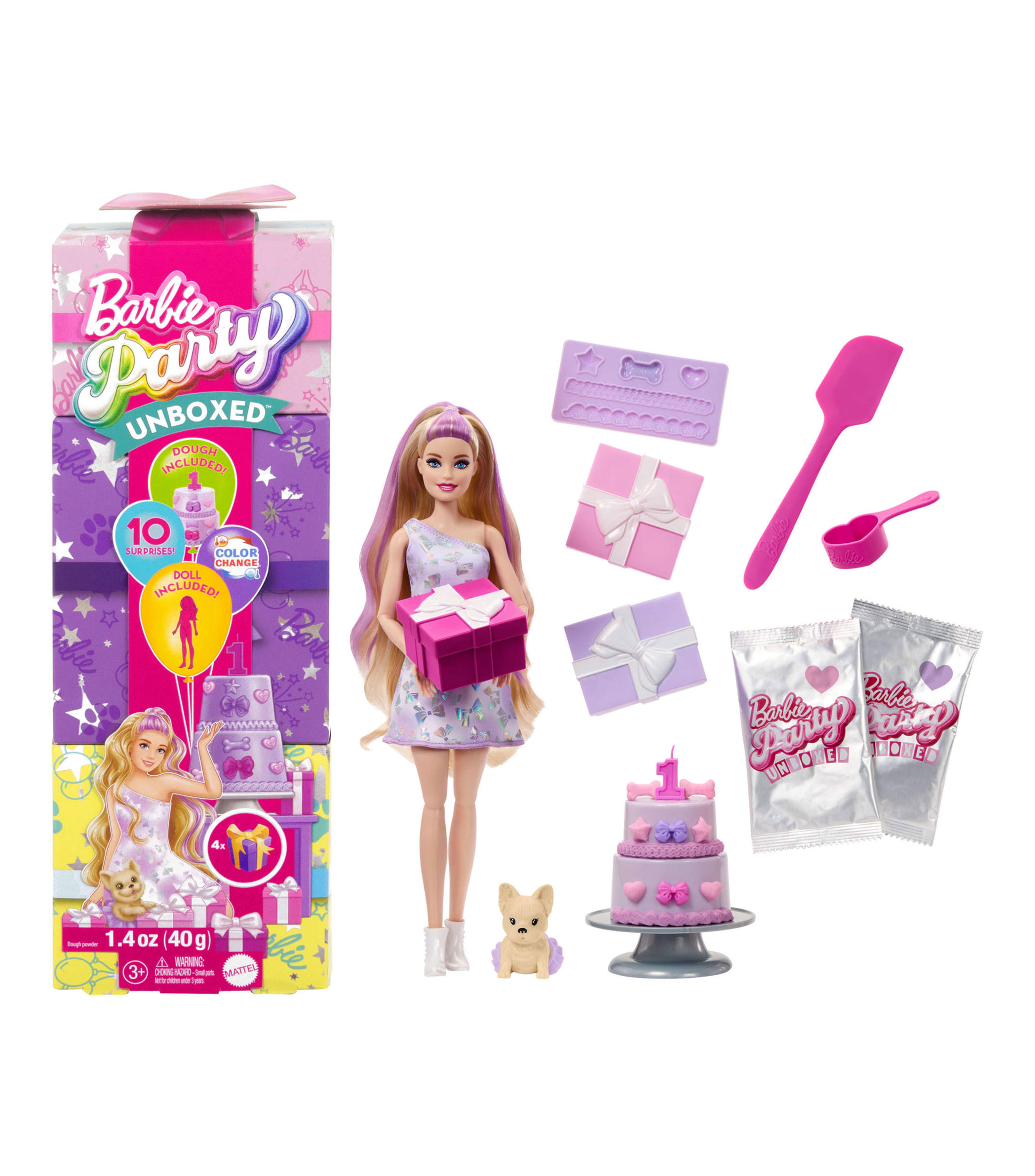 Muñeca Sorpresa Barbie Fiesta de Mascotas
