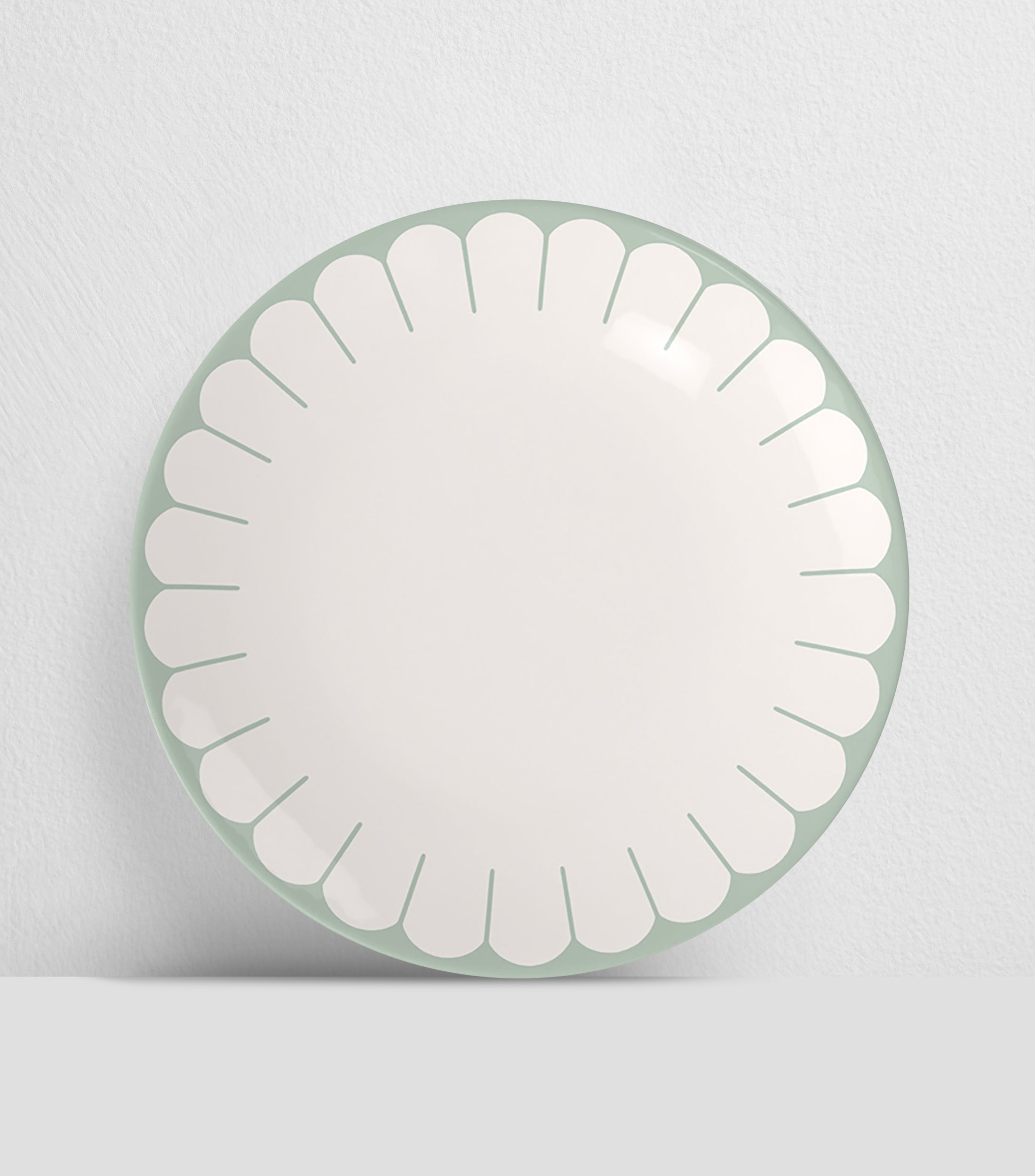 Plato Llano Fleur Vert