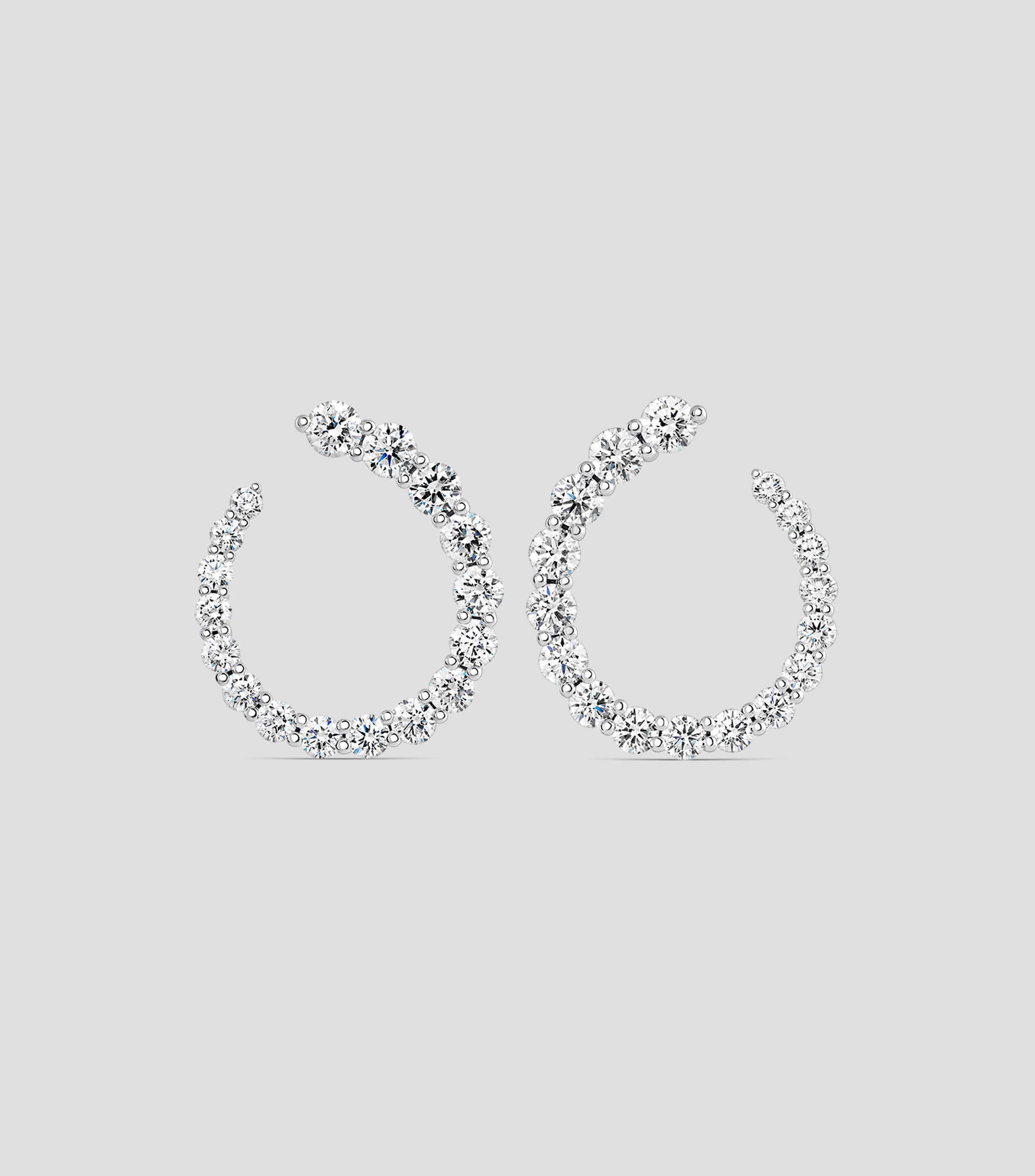 Pendientes en oro de 18 Kts con diamantes Mujer