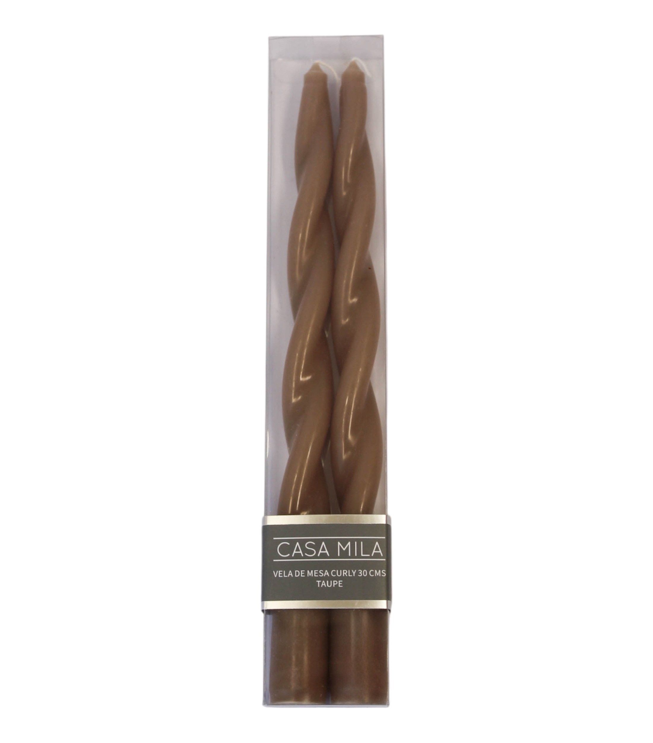 Set 2 Velas Decorativas, Taupe