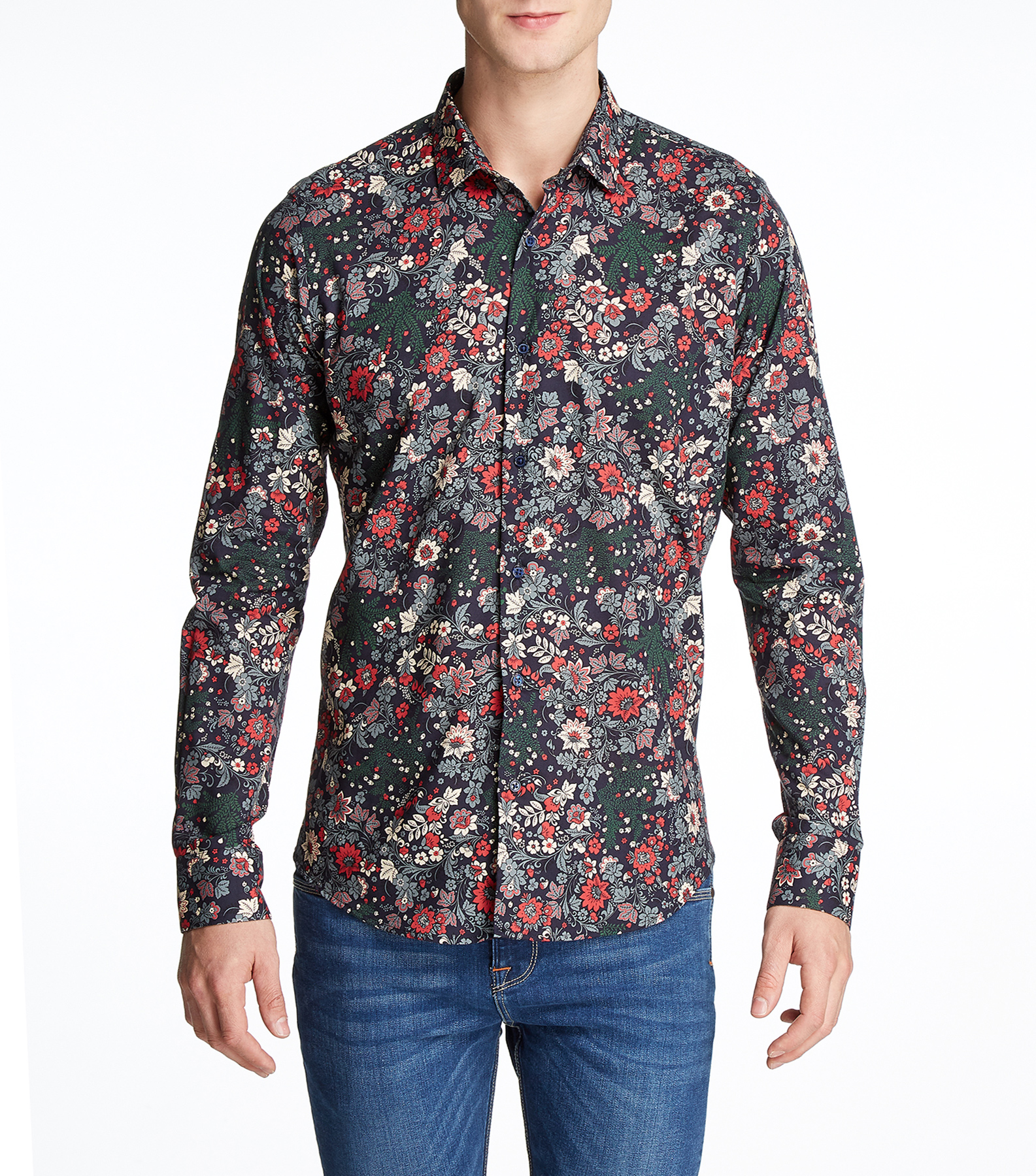 Camisas floreadas online para hombres
