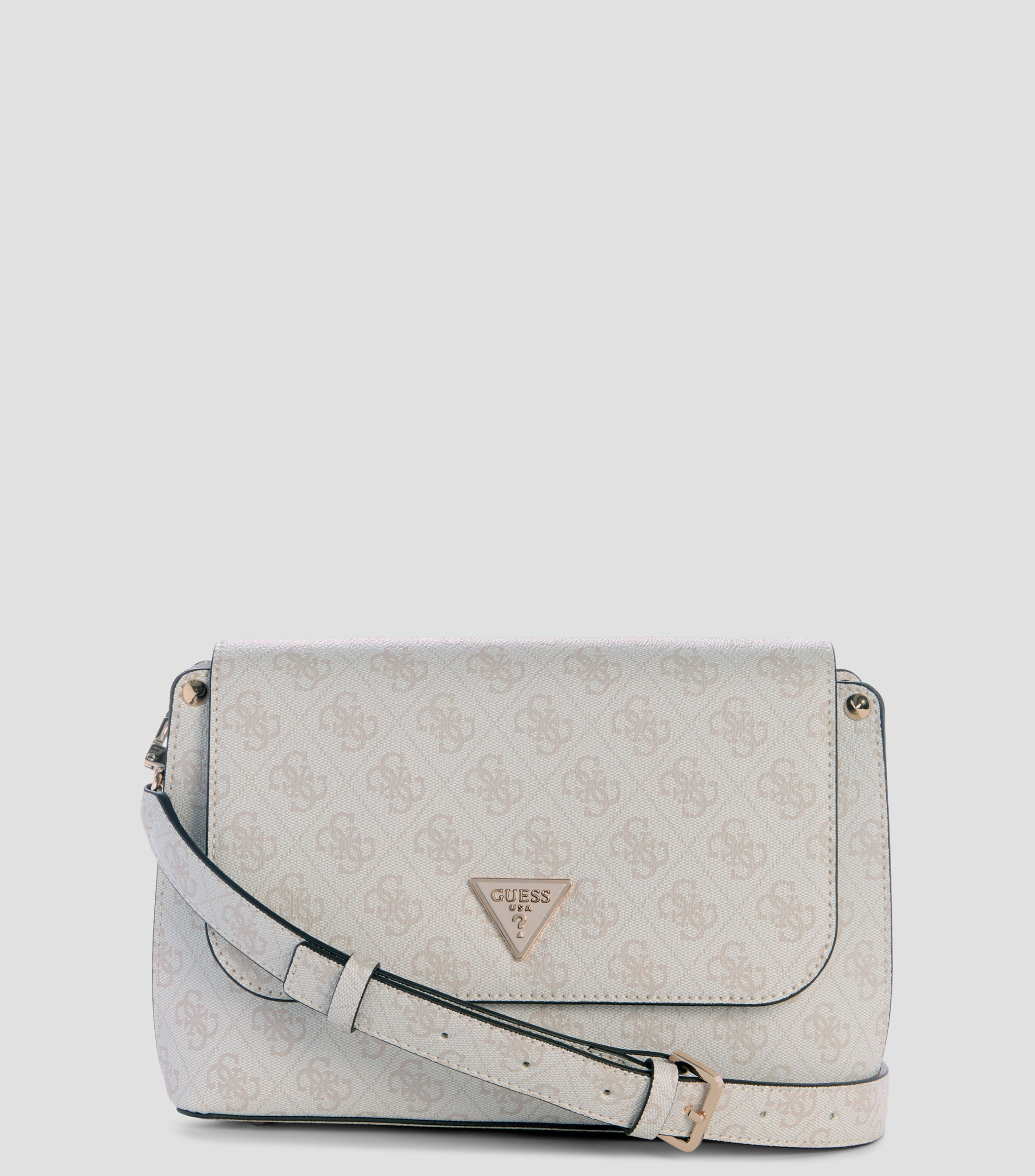 Bolsa crossbody blanco Meridian II Flap estampada Mujer