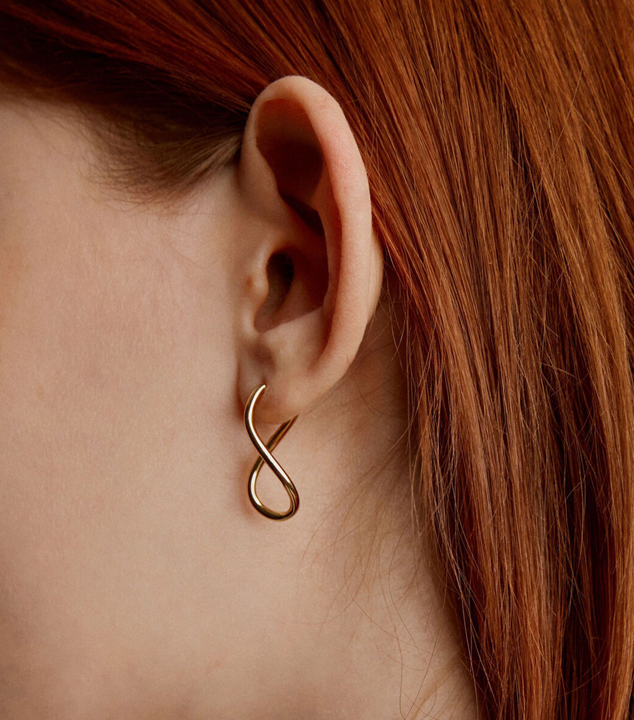 Pendientes en plata Hooped Mujer