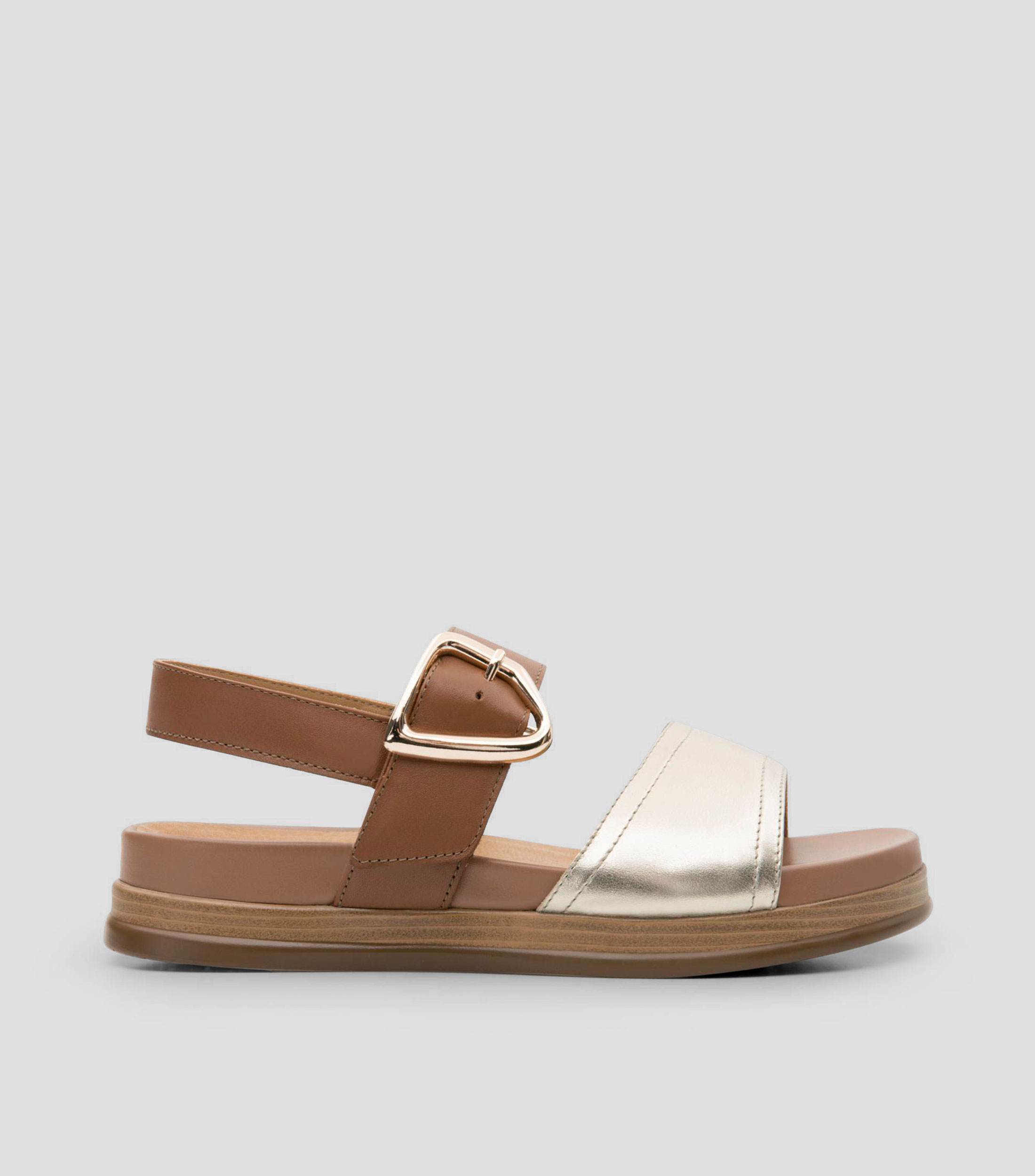 Sandalias planas con plataforma Débora Mujer