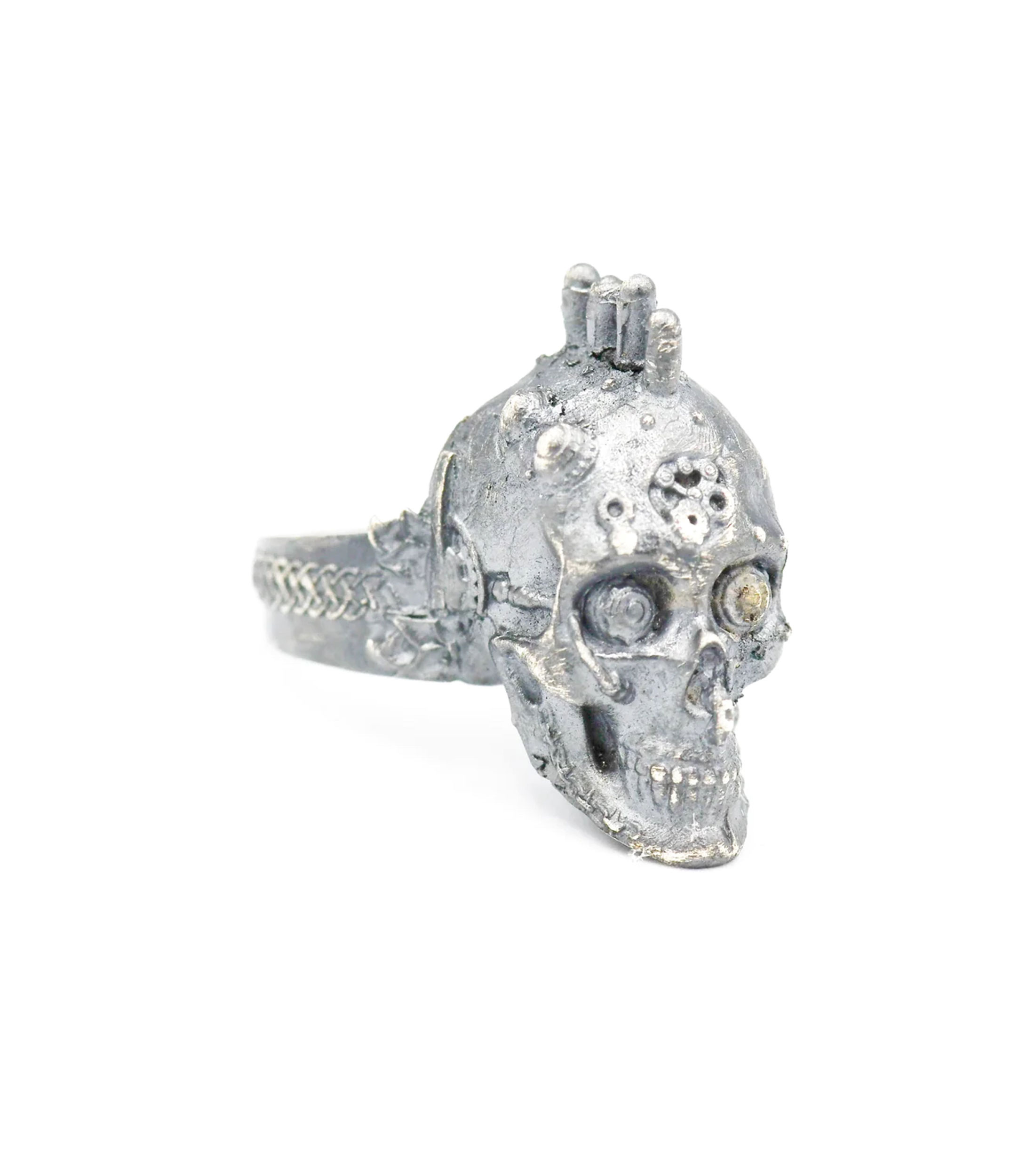 Anillo en Plata .925 Punk Skull Hombre