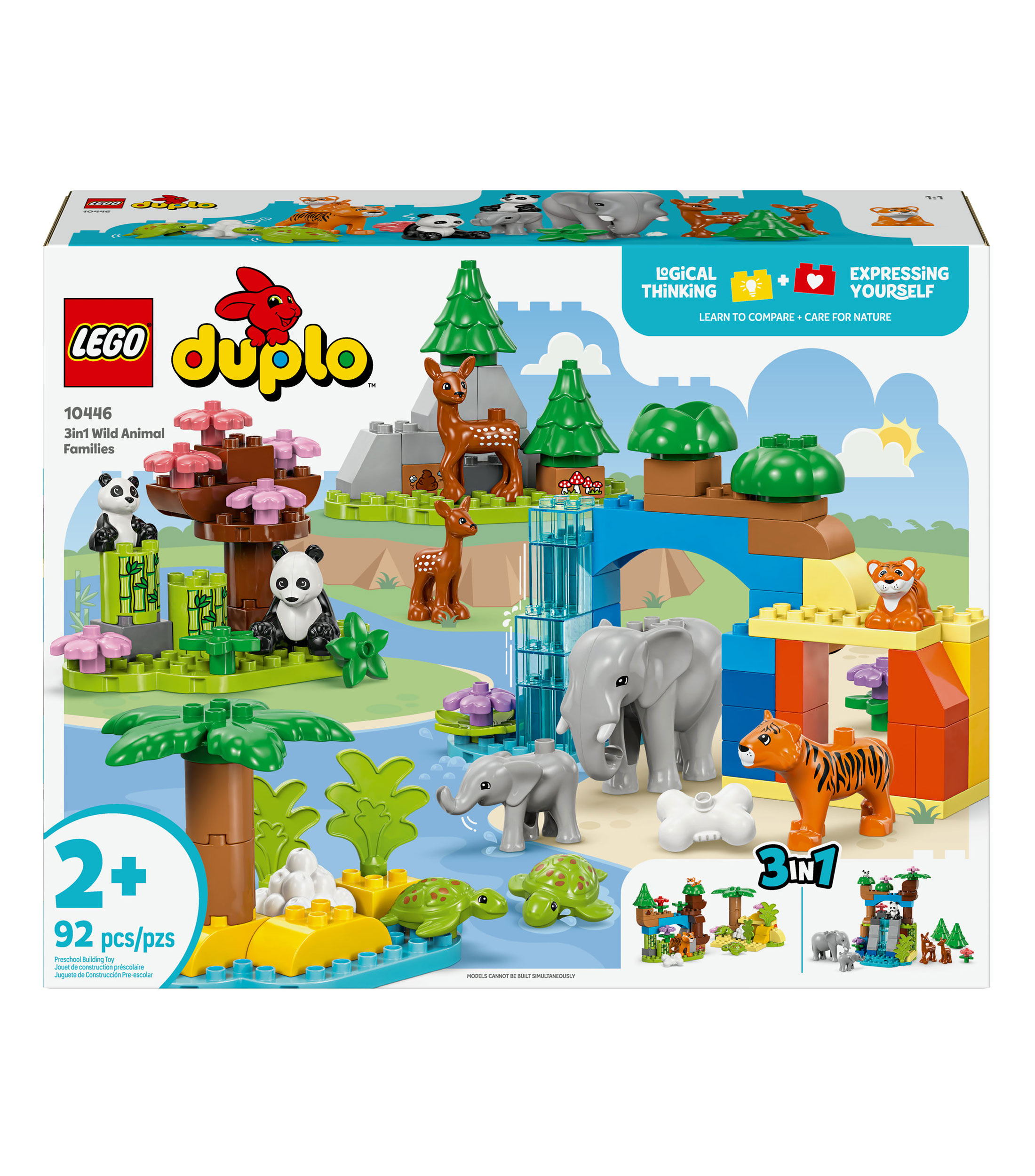Lego Duplo Mi Pueblo Familias de la Fauna Salvaje 3 en 1 10446