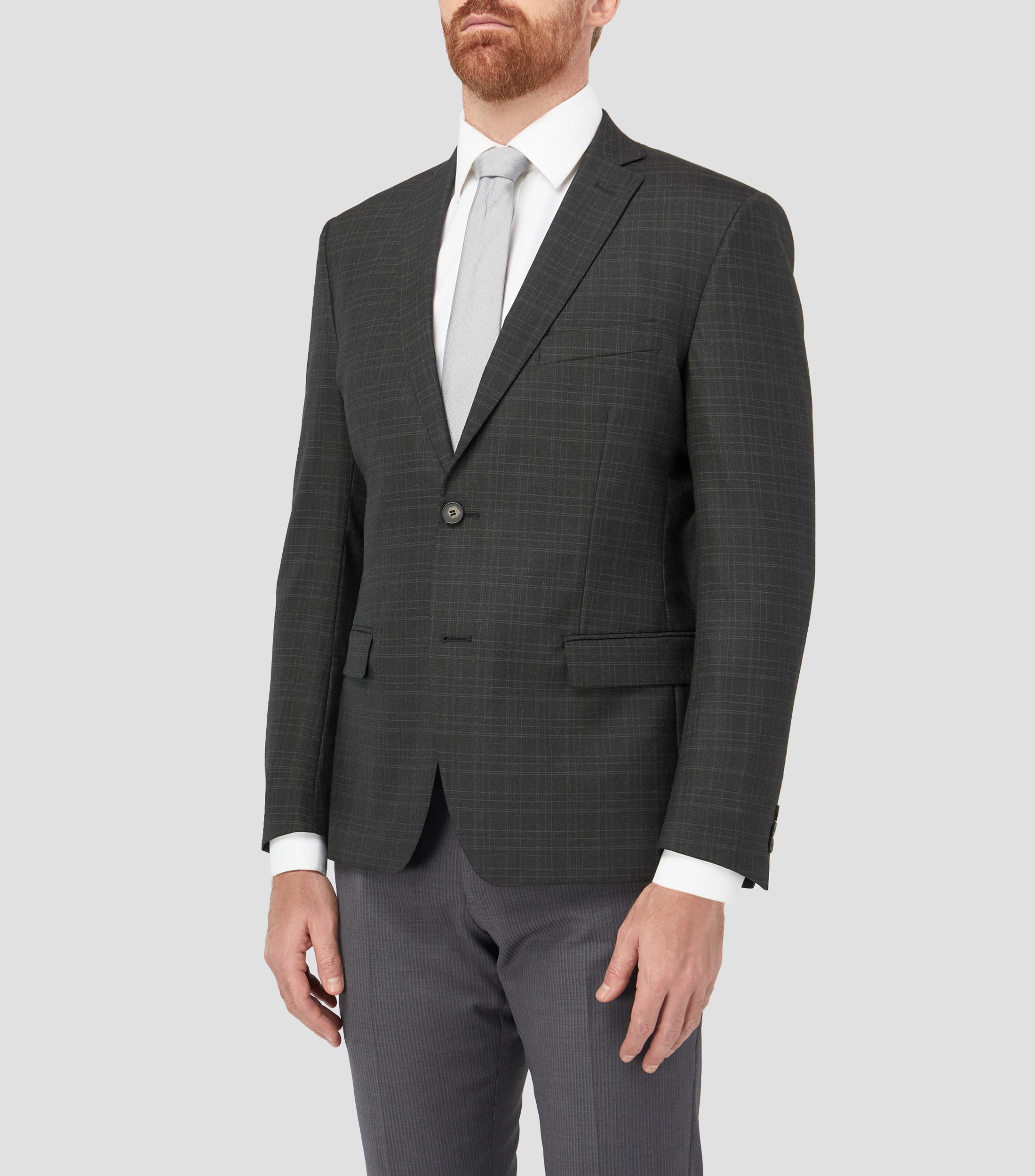 Saco con cuadros Hombre