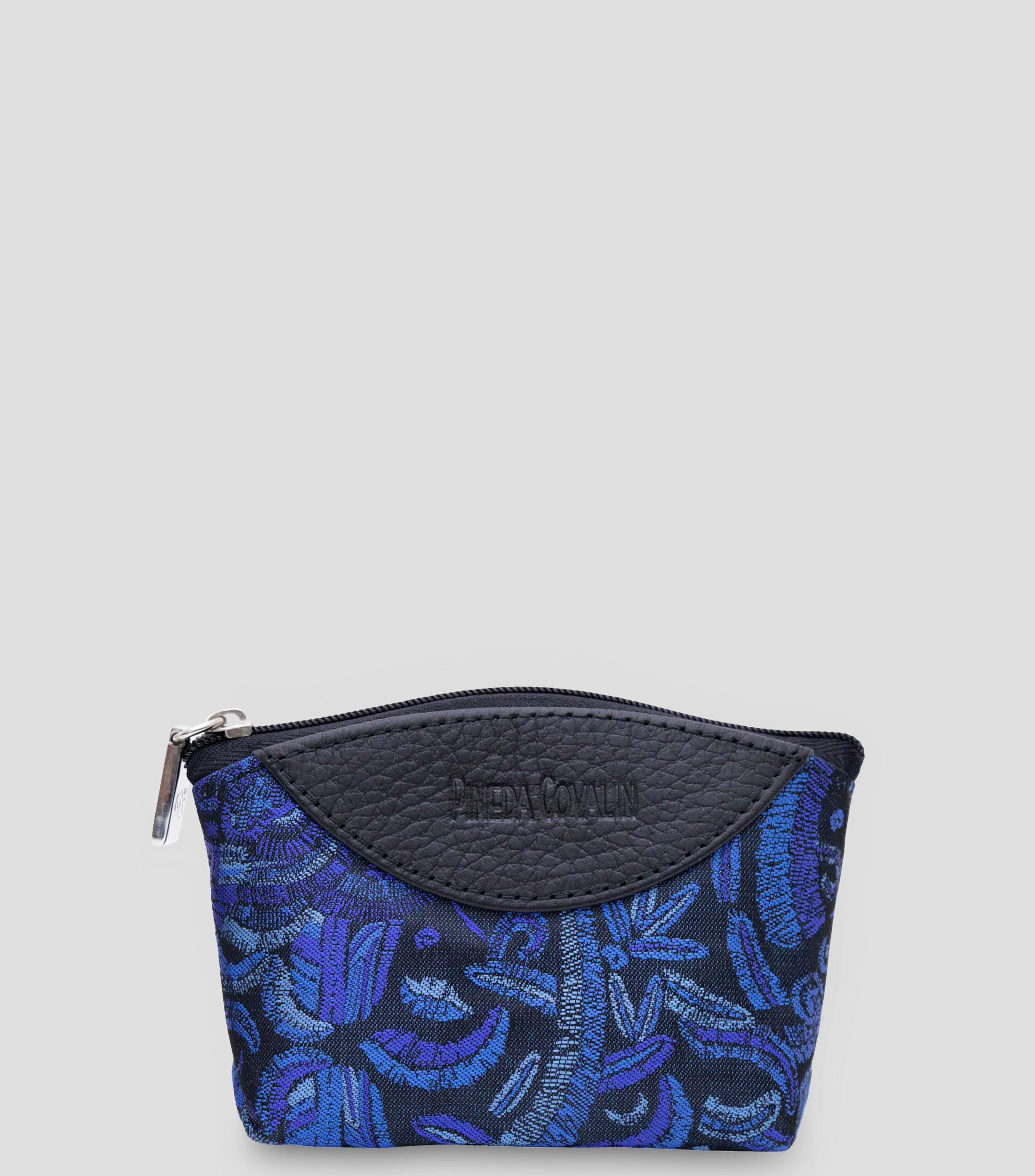Monedero azul marino Quetzalcóatl estampado Mujer