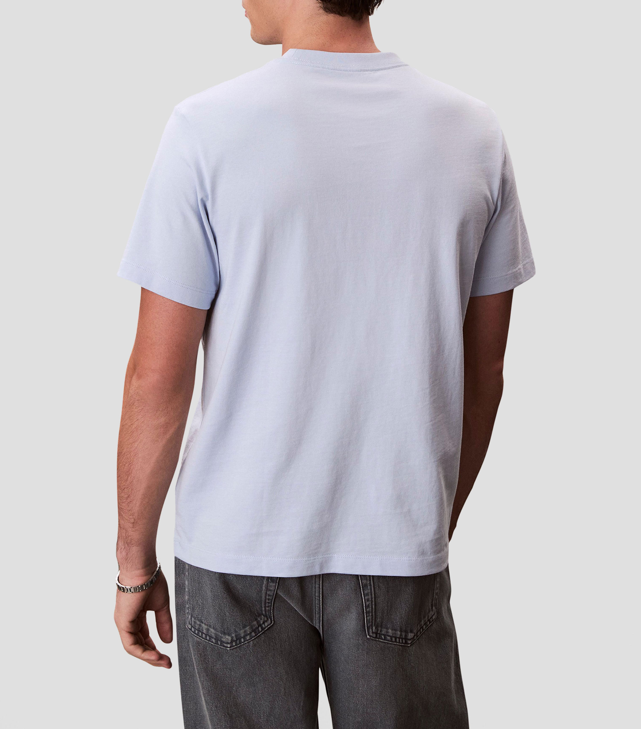Playera cuello redondo manga corta estampada Hombre