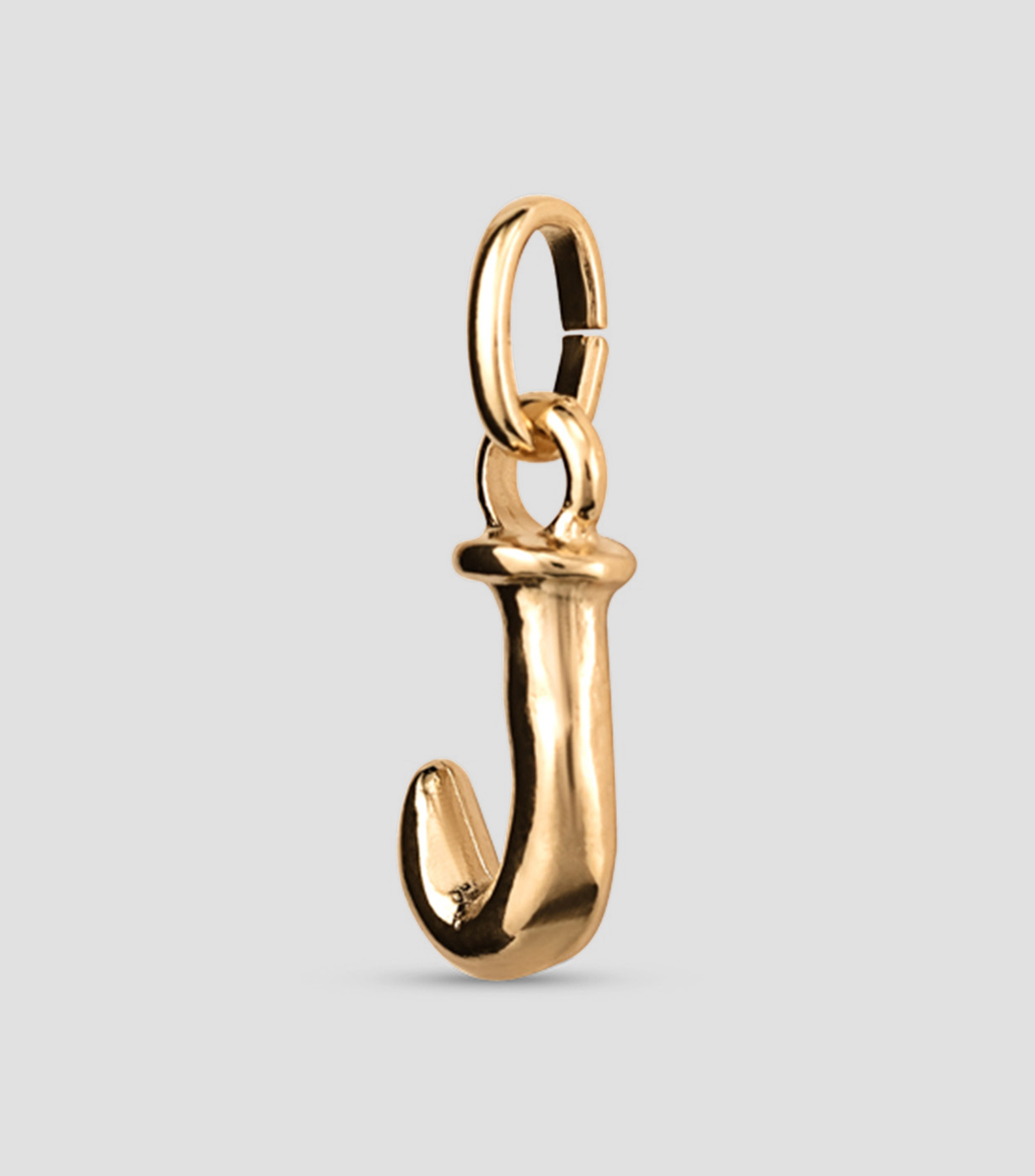 Charm letra J con argolla Mujer