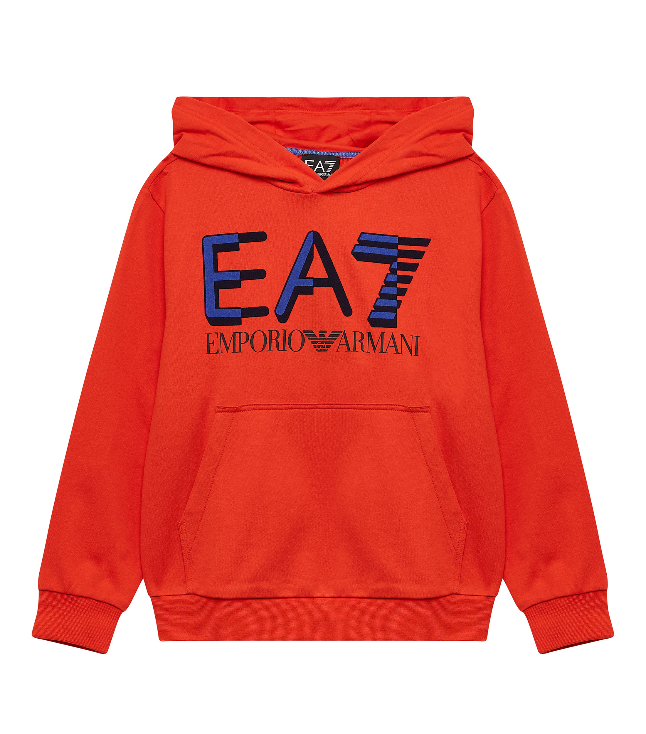 Emporio Armani Hoodies Naranjas Men Sudadera Con Capucha Emporio