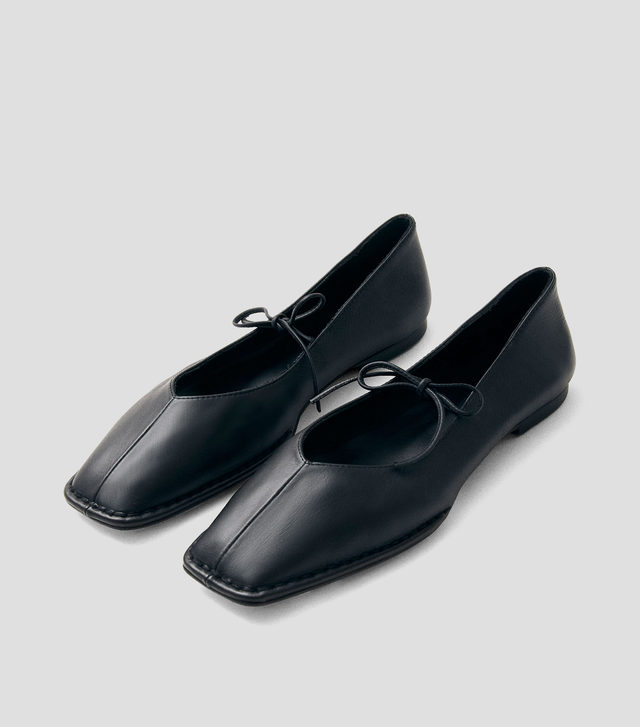 Flats en piel Mujer