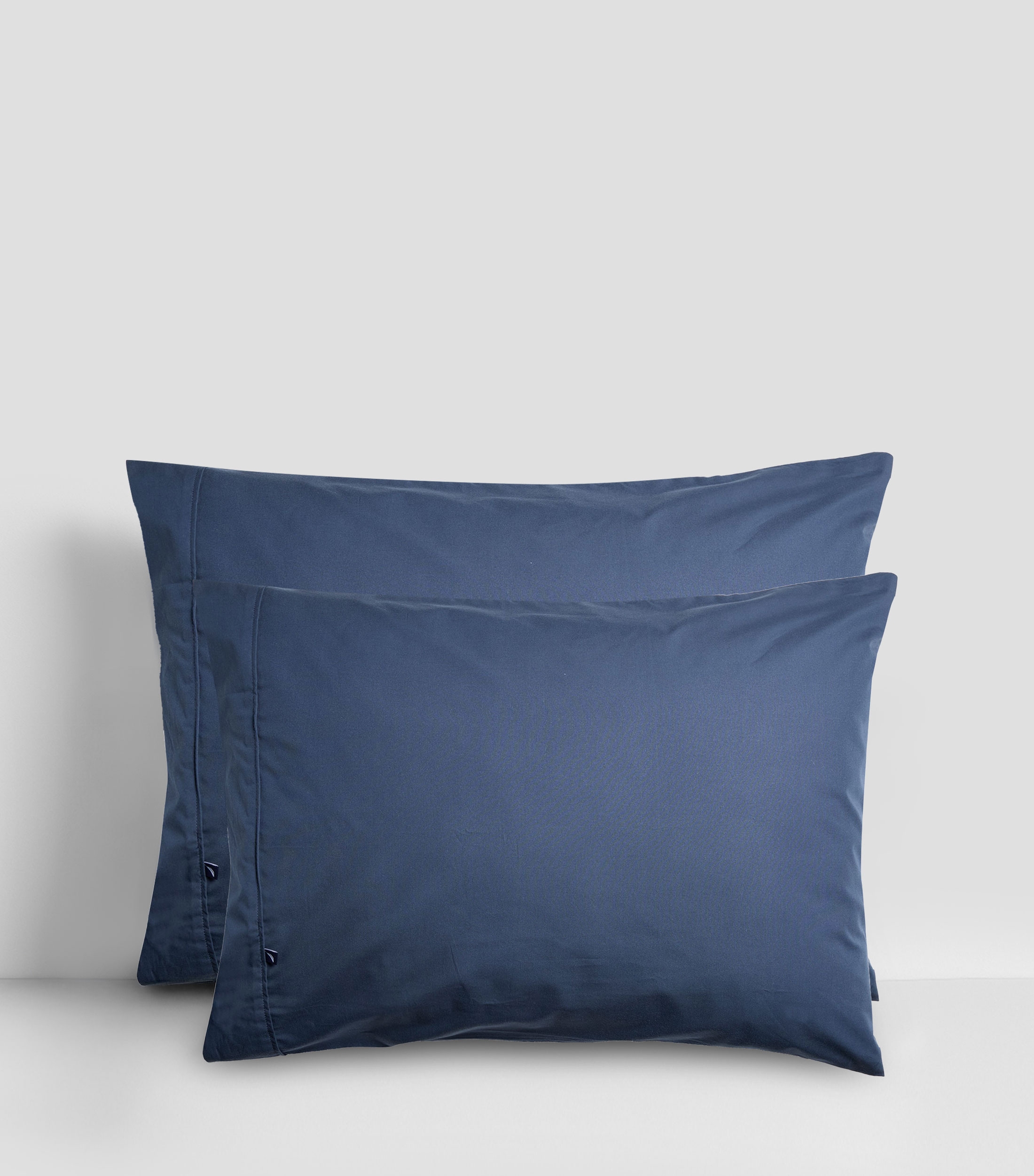 Juego de fundas para almohada Estándar en algodón Capta Ins Azul marino