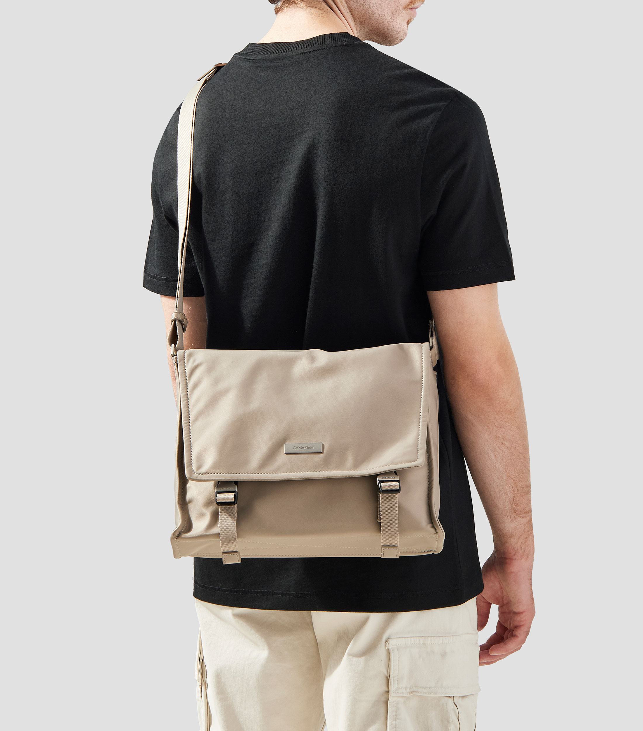 Bolso messenger liso Hombre