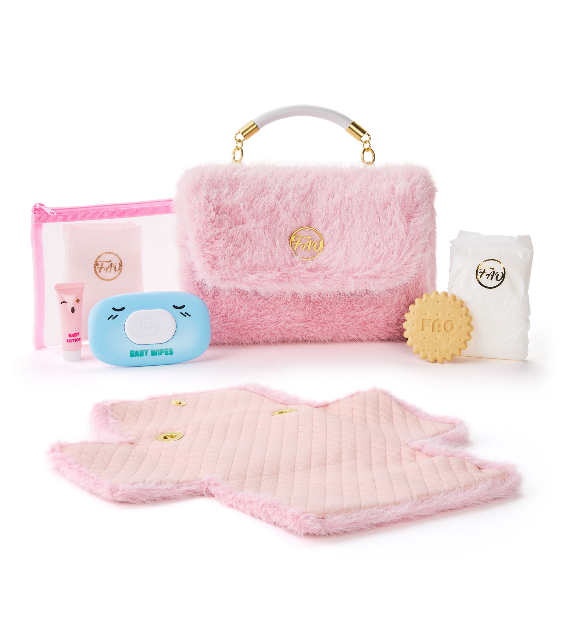 DOLL ACCESSORY DIAPER BAG SET