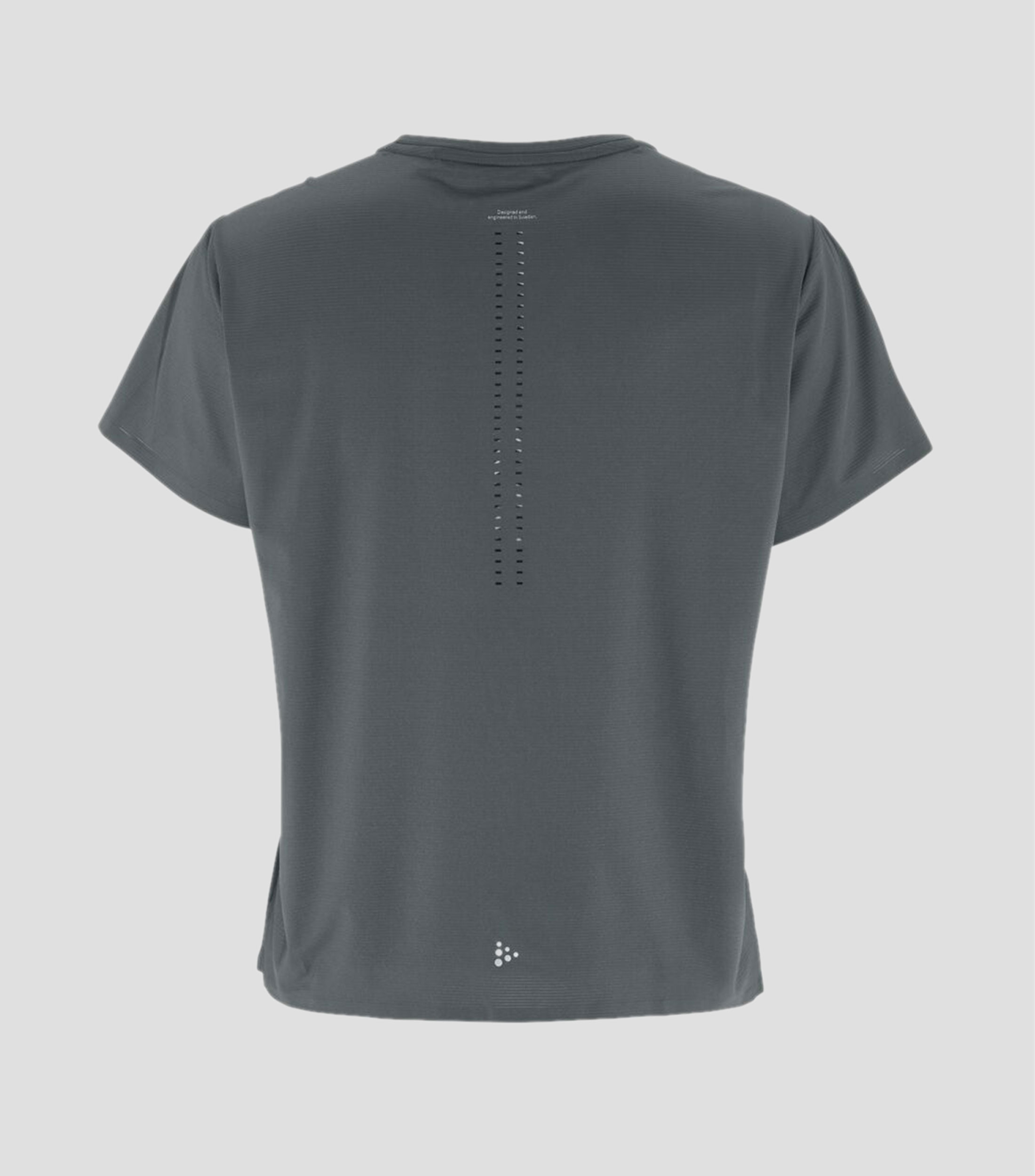 Playera para correr cuello redondo manga corta lisa Hombre