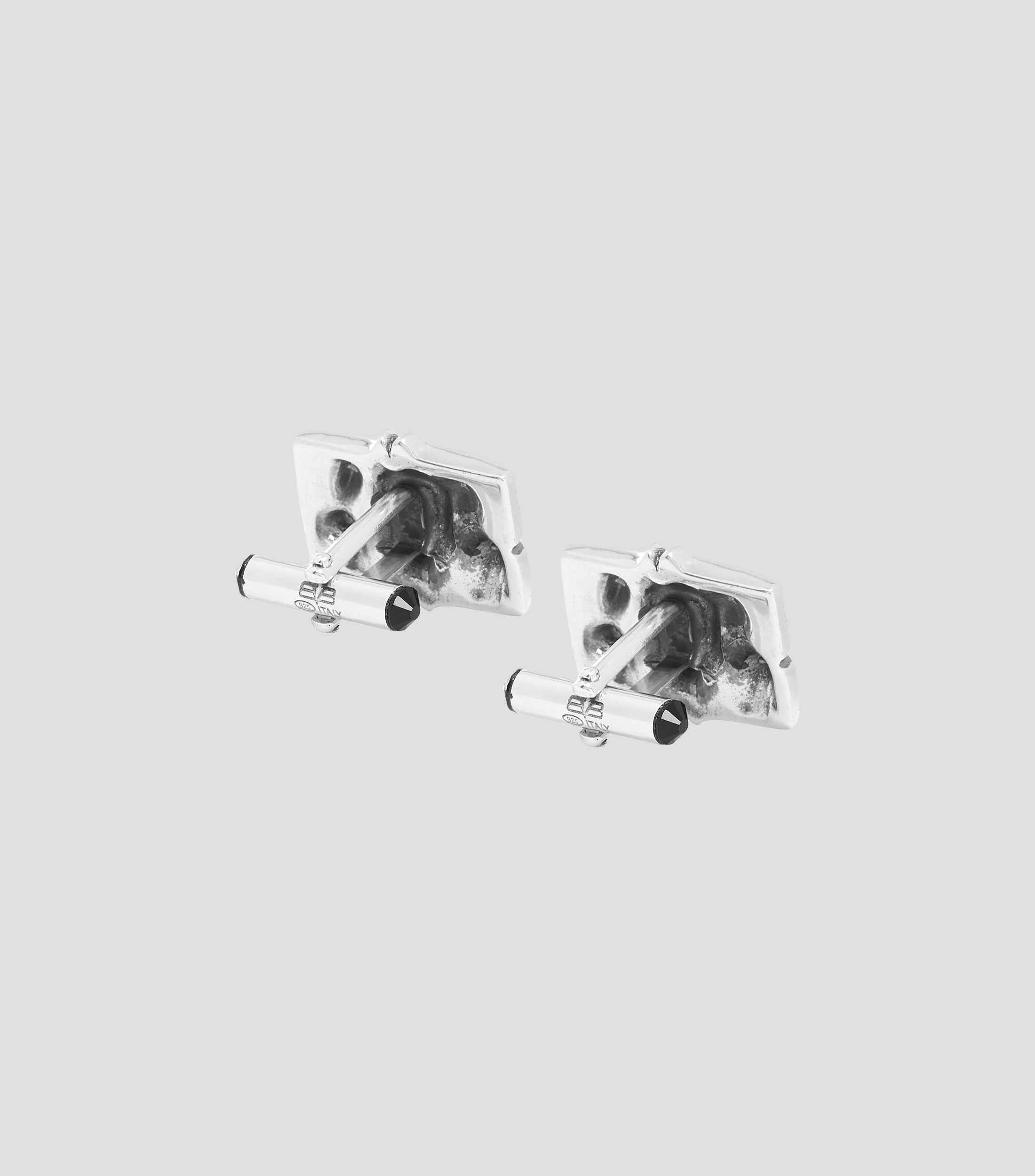 Mancuernillas con calaveras en plata .925 Hombre