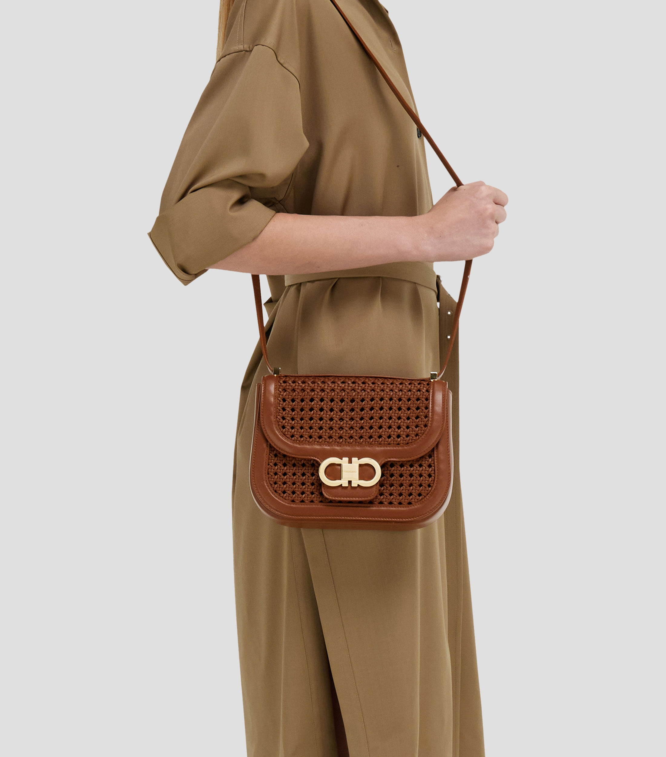 Bolsa Double Gancini Mujer