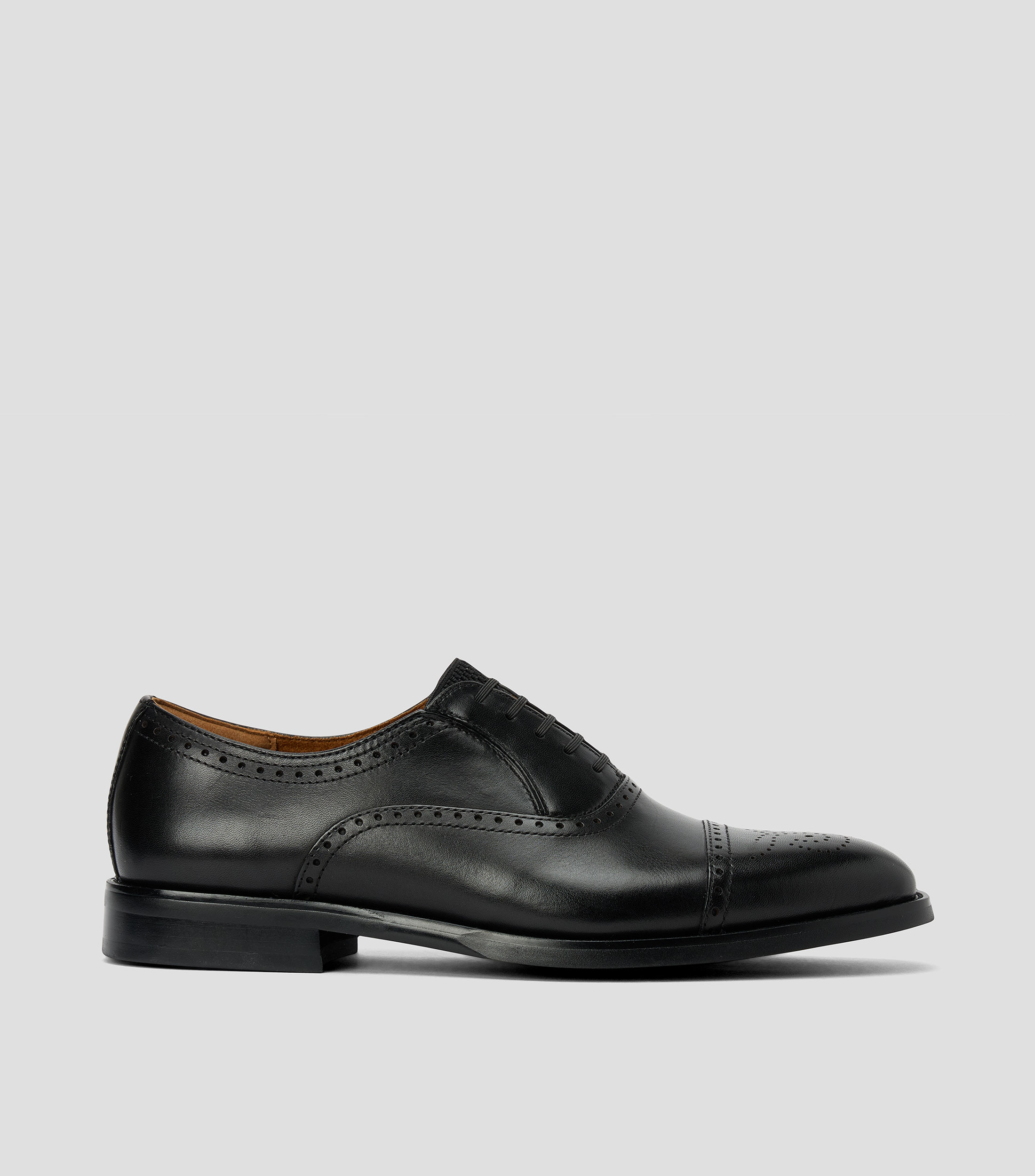 Zapatos de vestir bostonianos en piel lisos Hombre