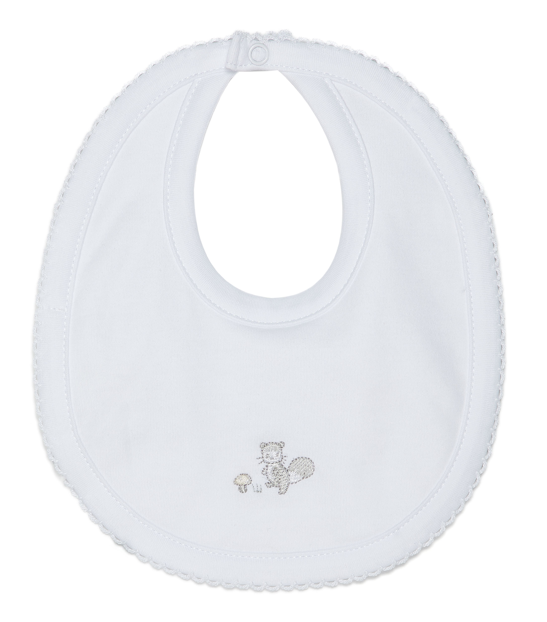 Babero en algodón blanco Bebé