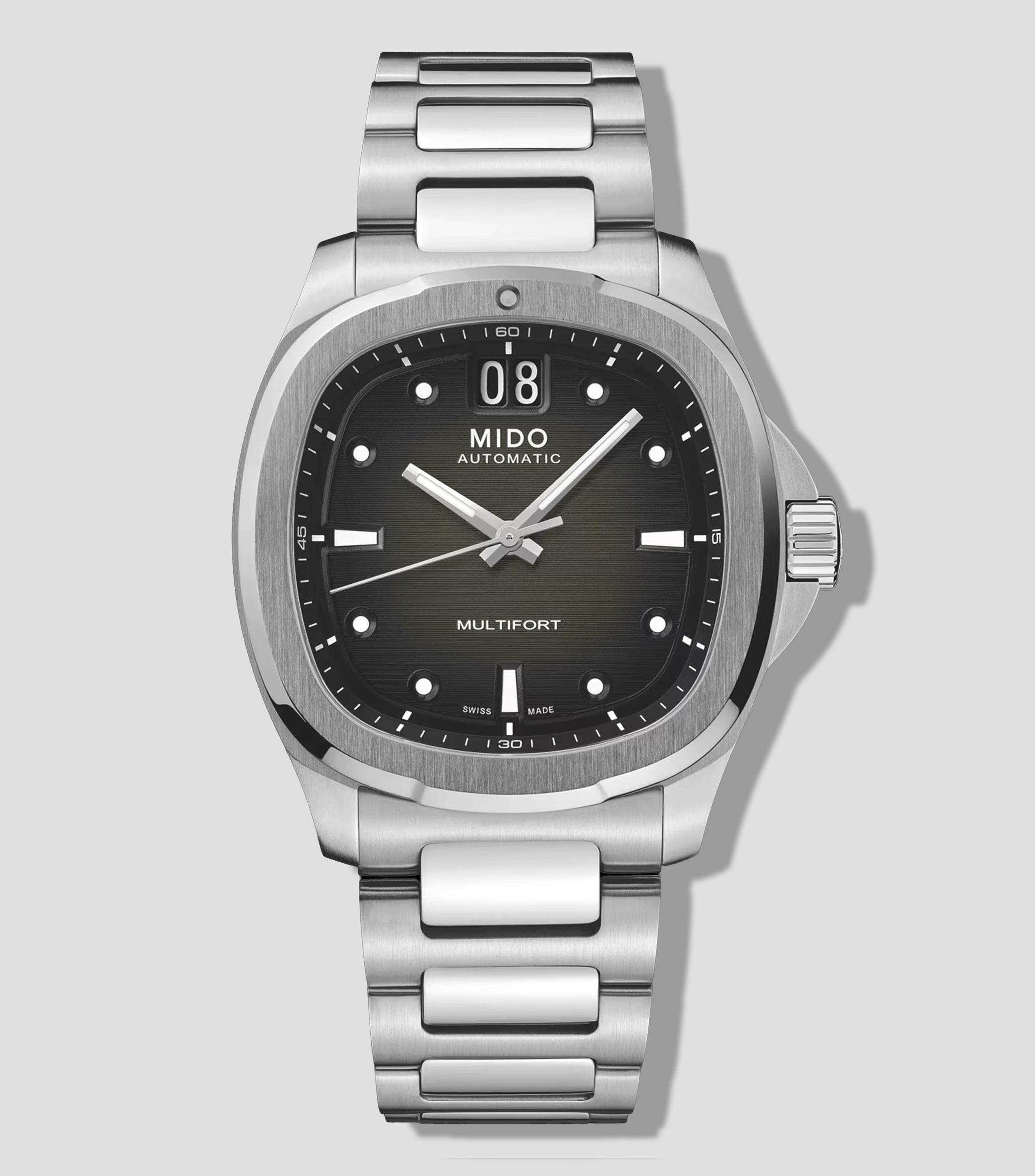 Reloj Unisex Multifort TV Big Date casual plateado