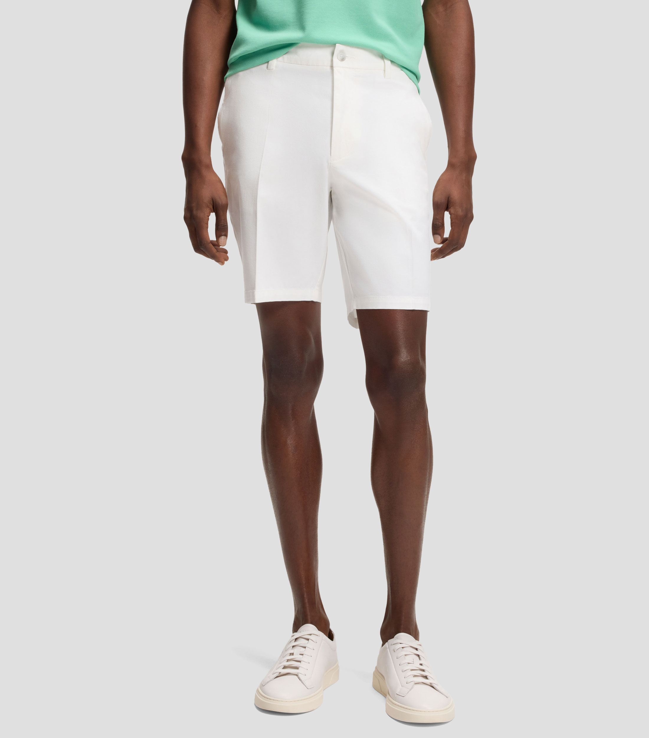 Short sarga de algodón elástico Hombre