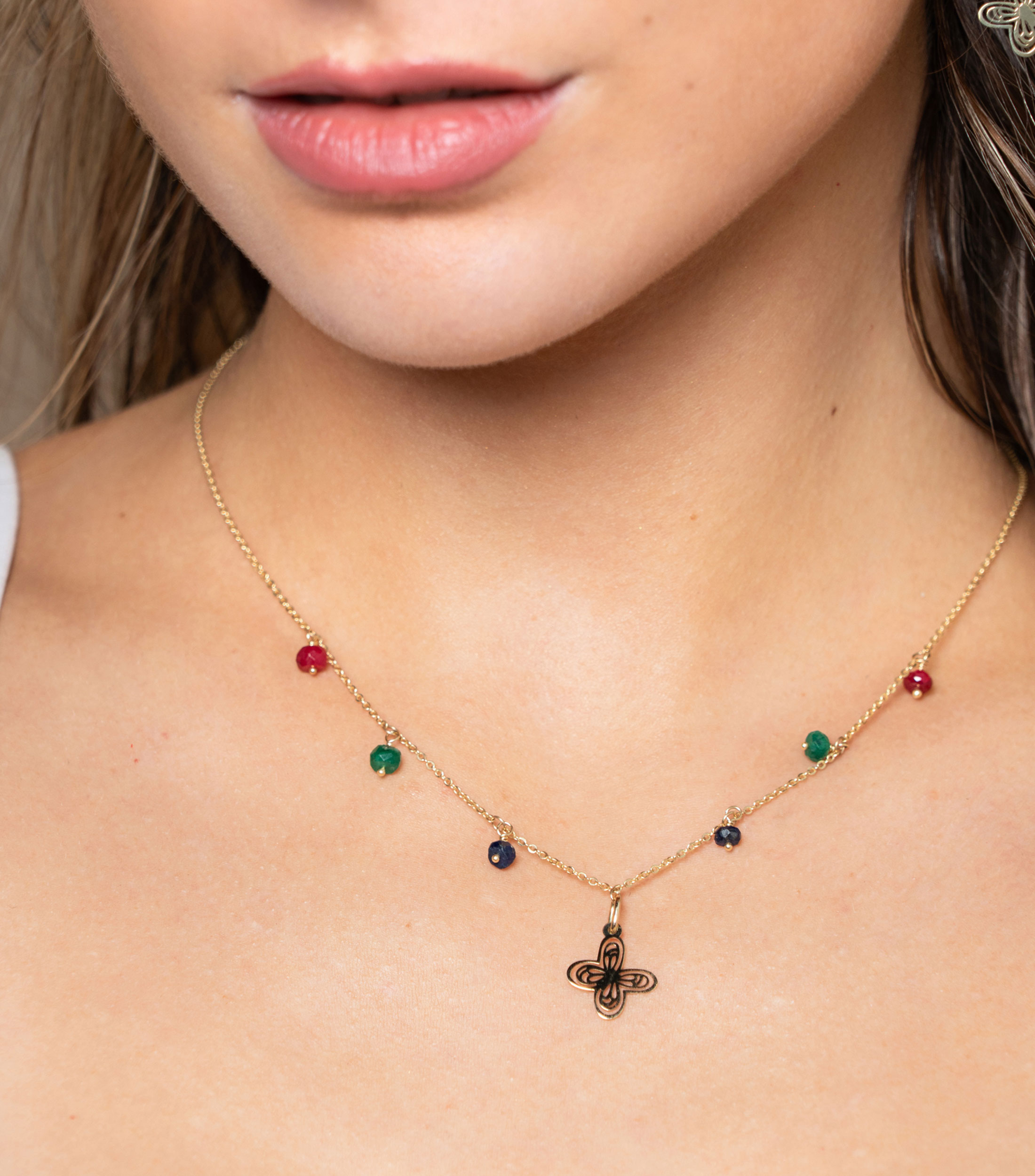 Collar en Oro de 14 Kilates Mujer