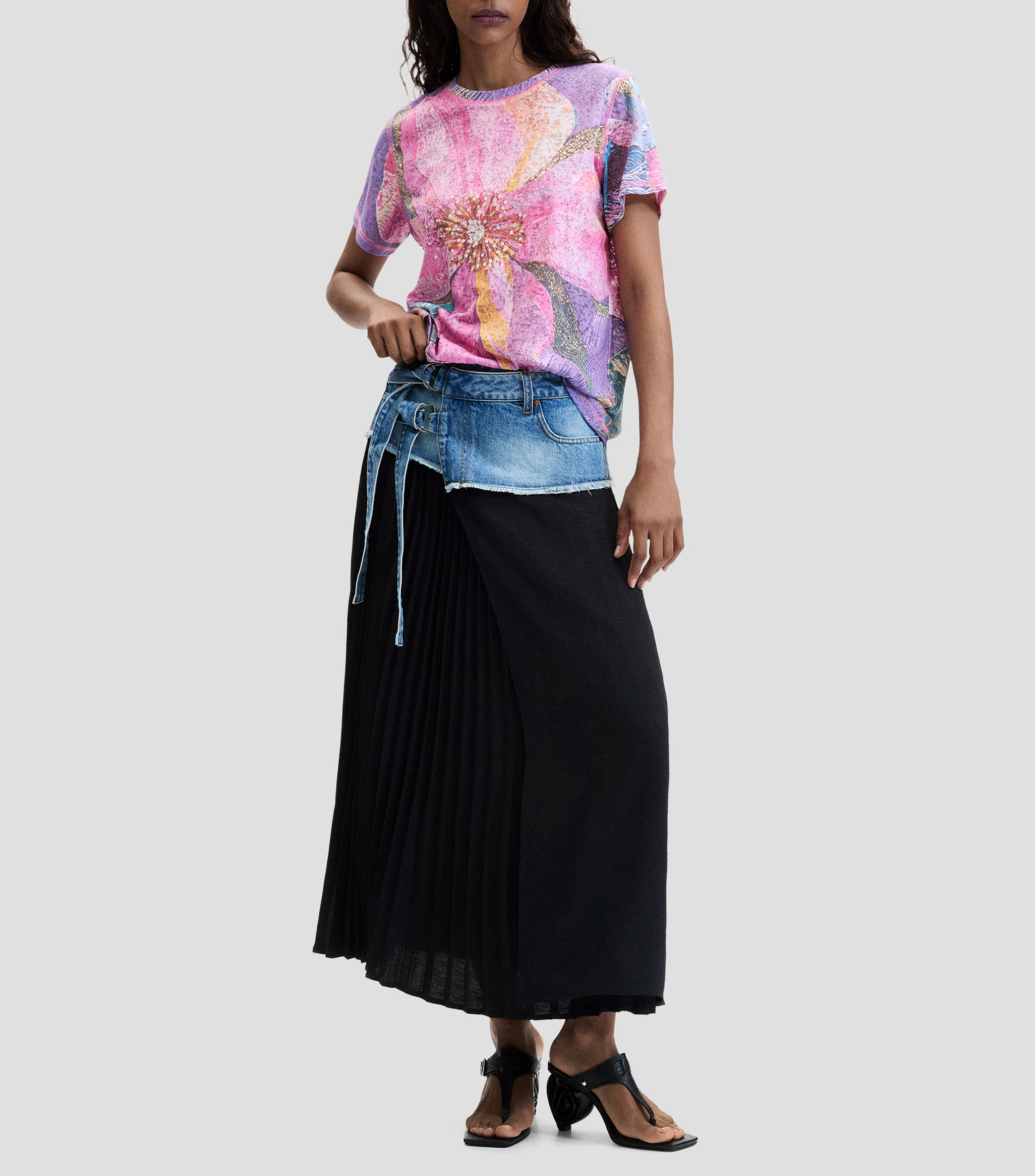Playera Estampada Flores