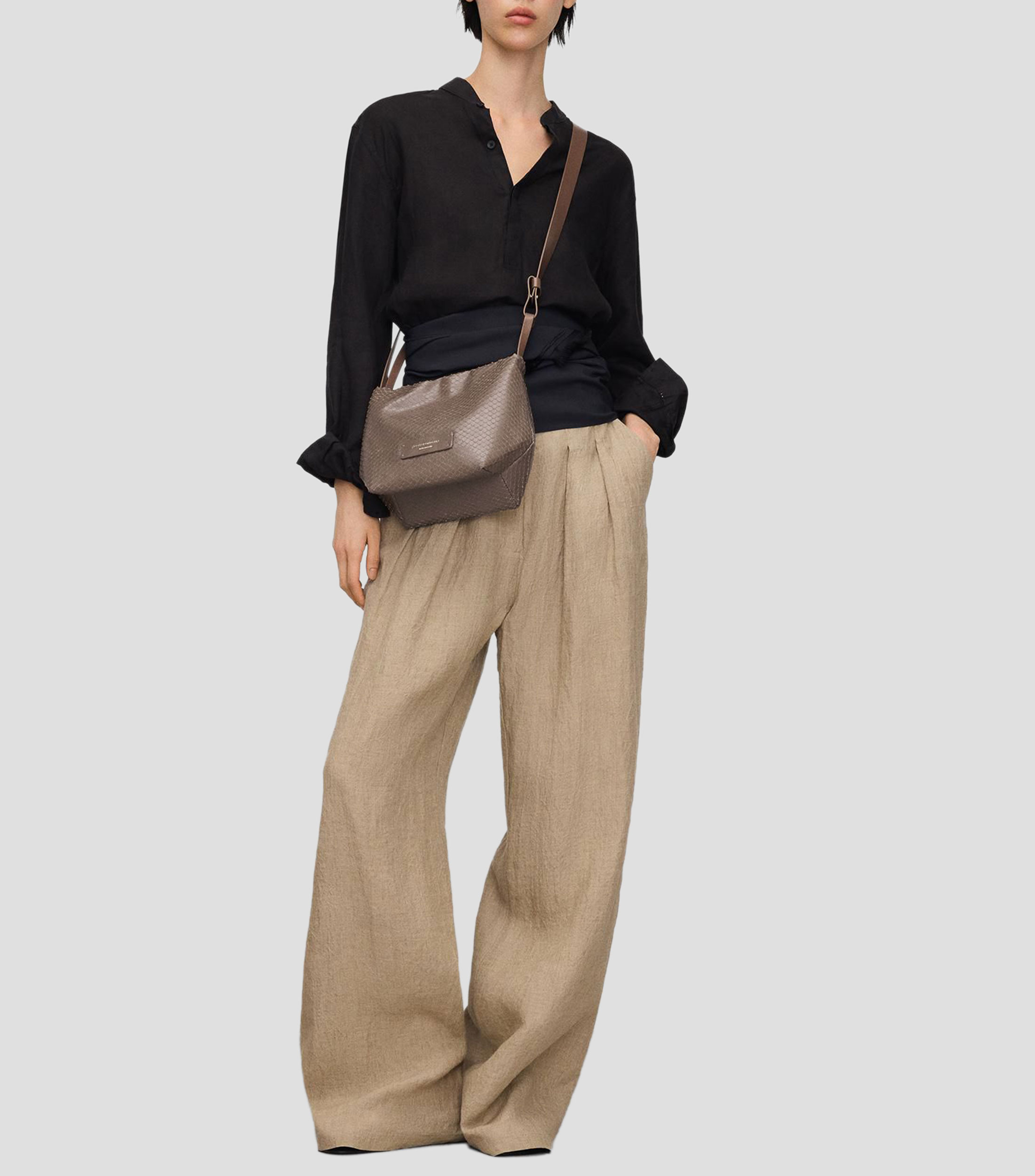 Bolsa crossbody en piel animal skin Mujer