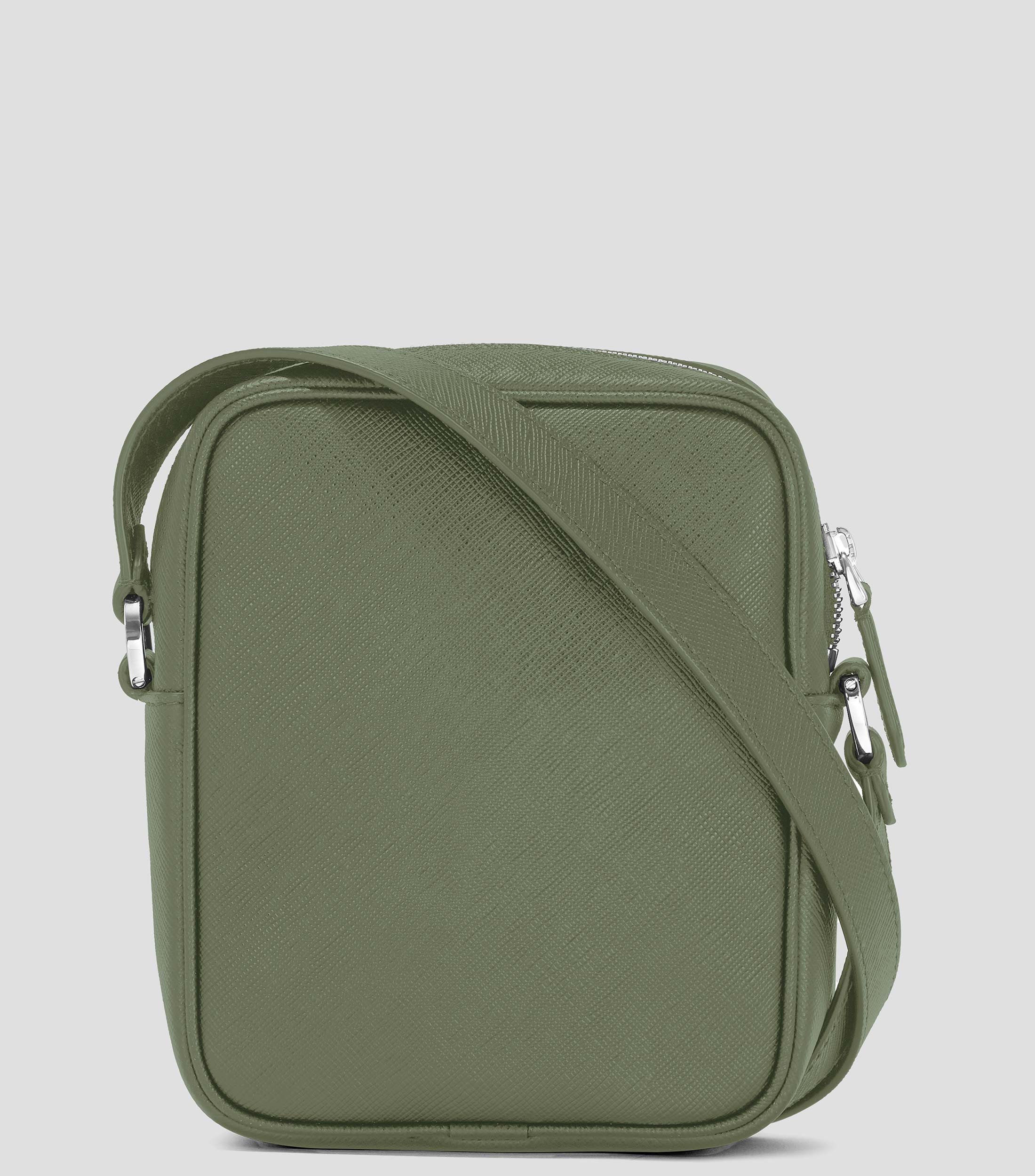 Bolso Messenger en piel liso Unisex