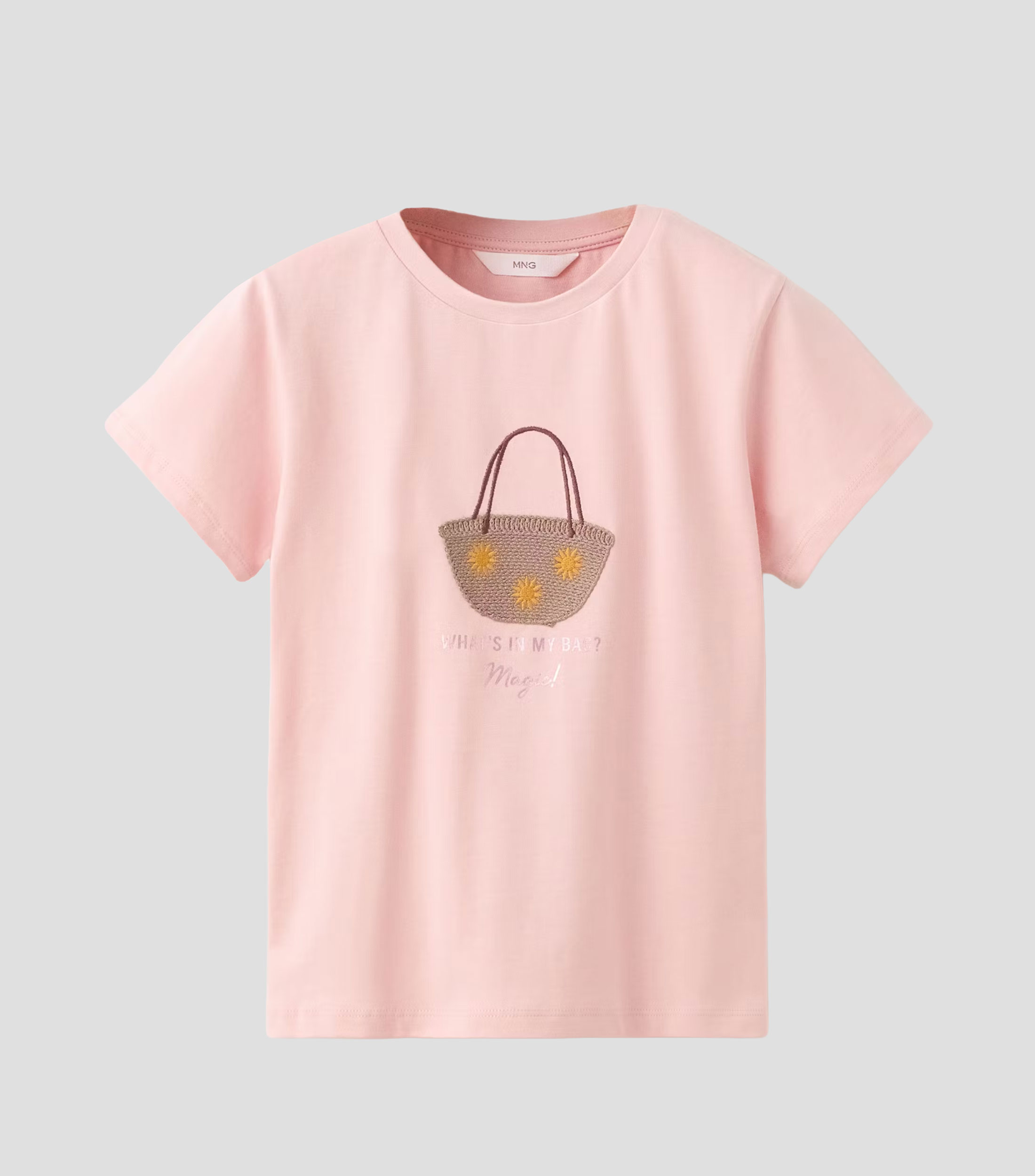 Playera cuello redondo manga corta fantasía Niña