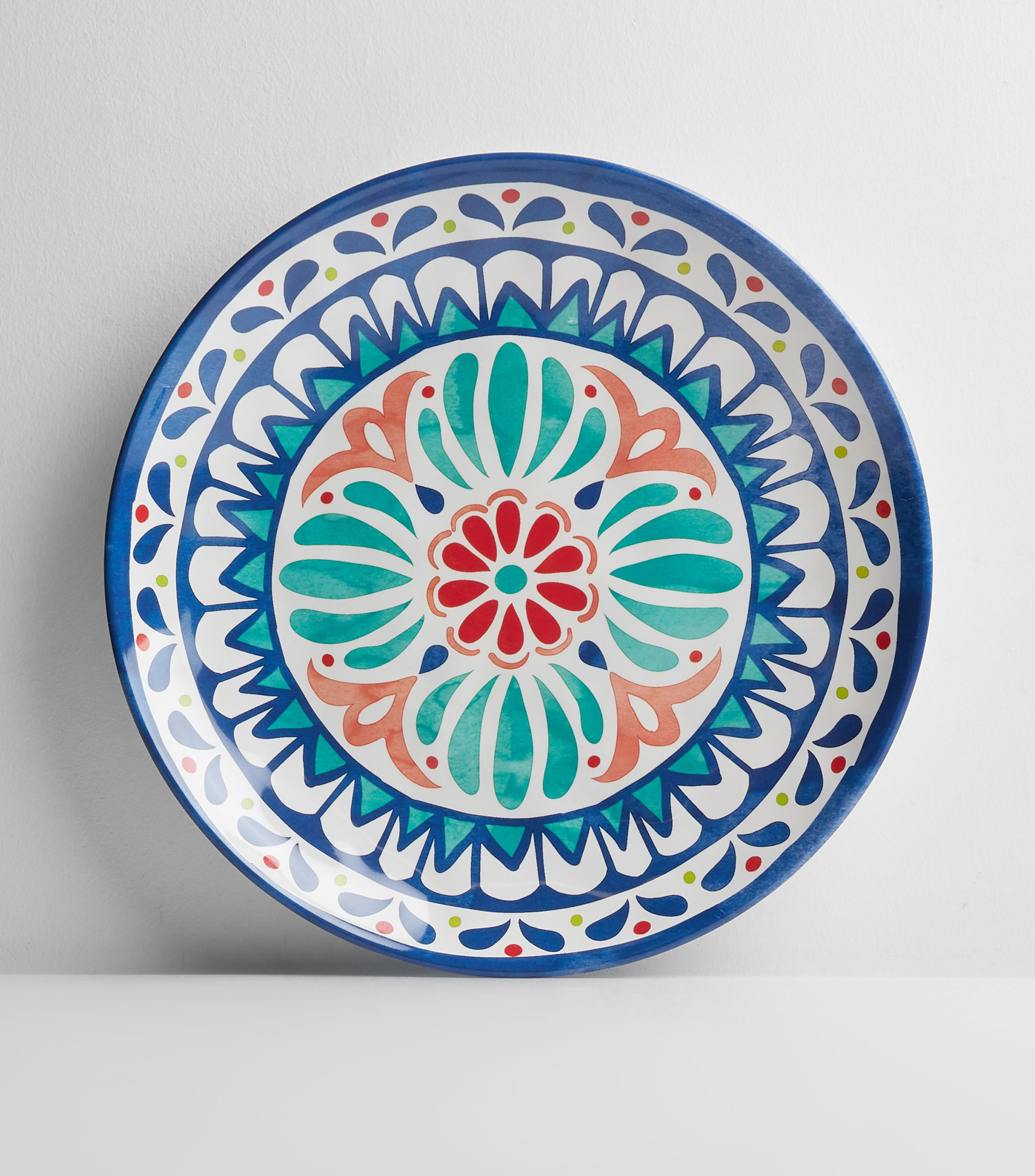 Plato para ensalada estampado