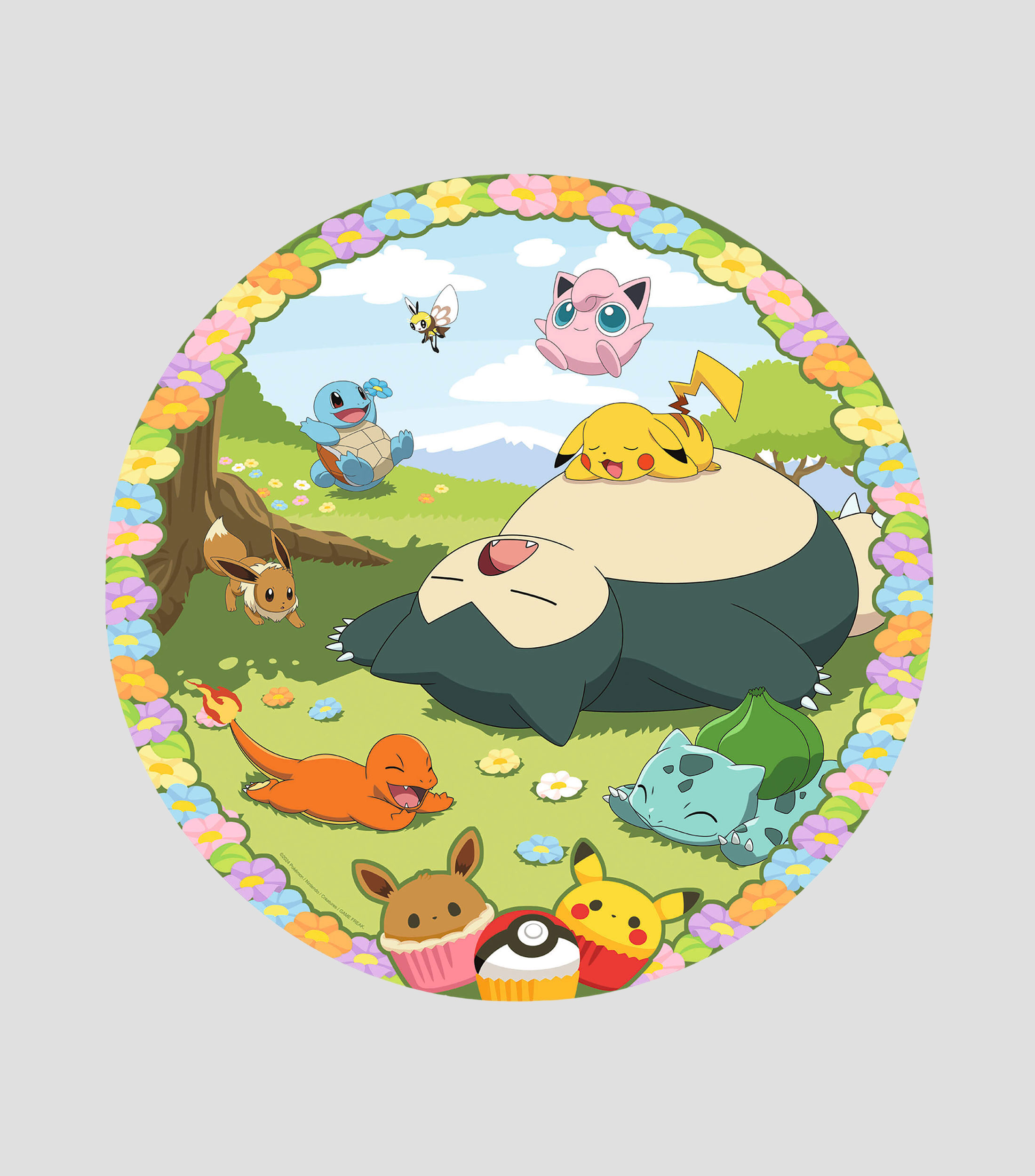 Rompecabezas Pokémon Round, 500 piezas