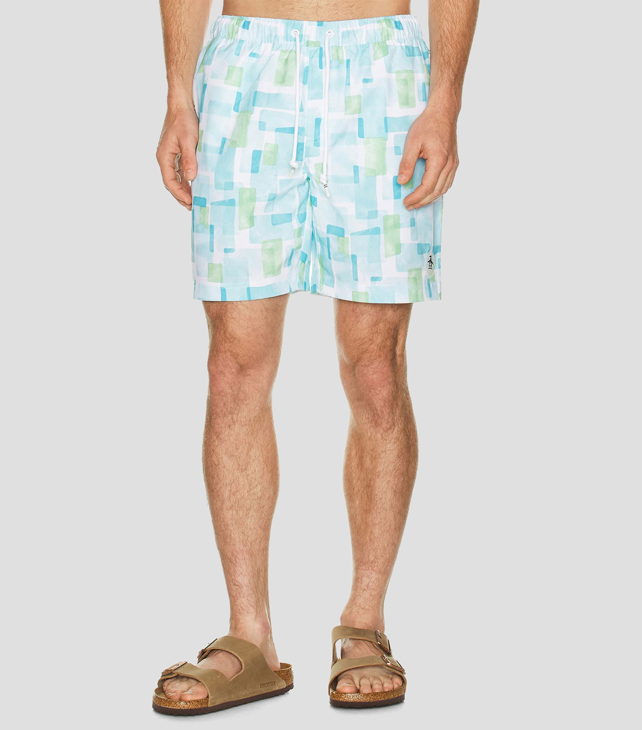 Traje de baño largo estampado Hombre