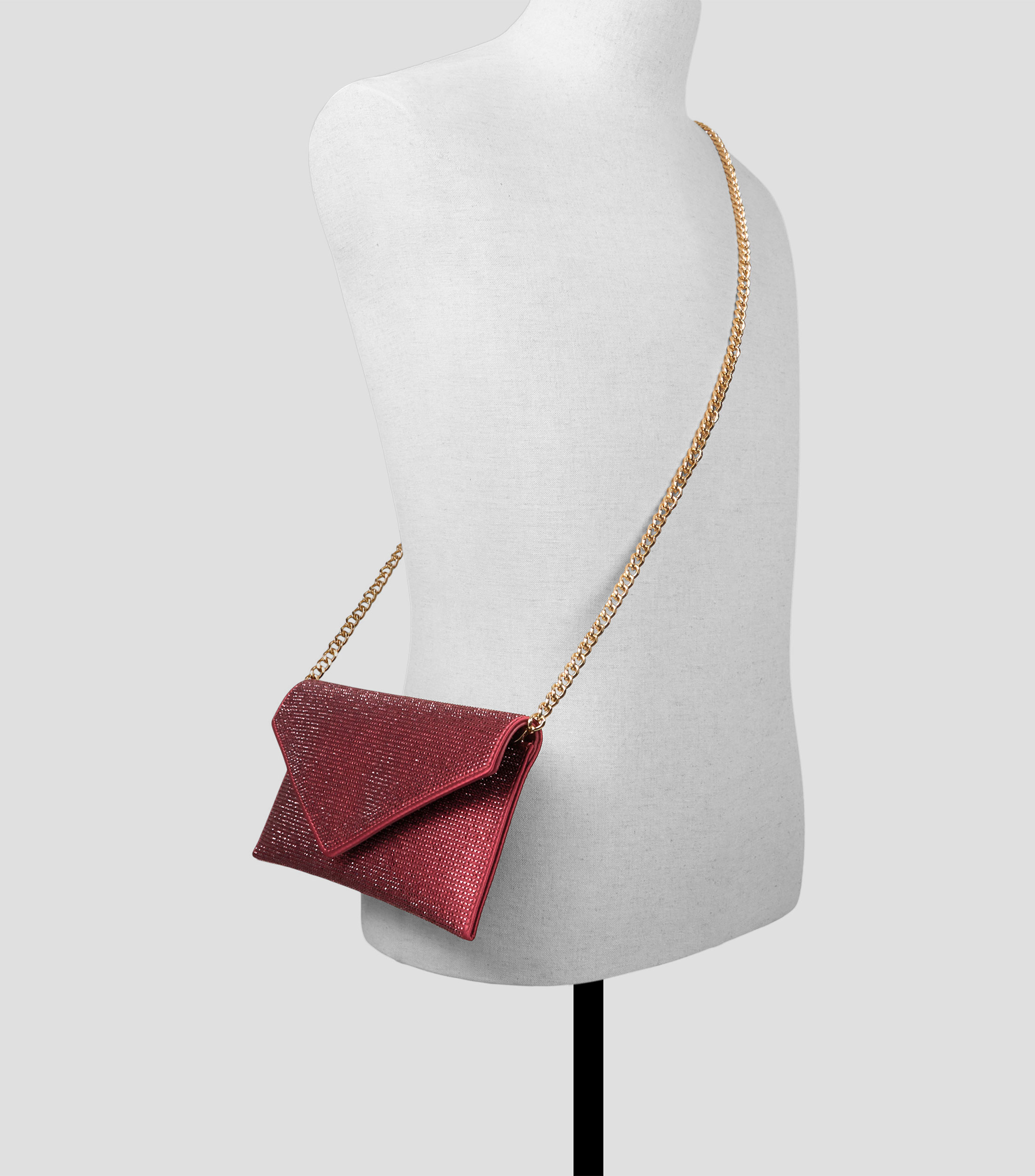 Bolsa clutch con brillantes Mujer