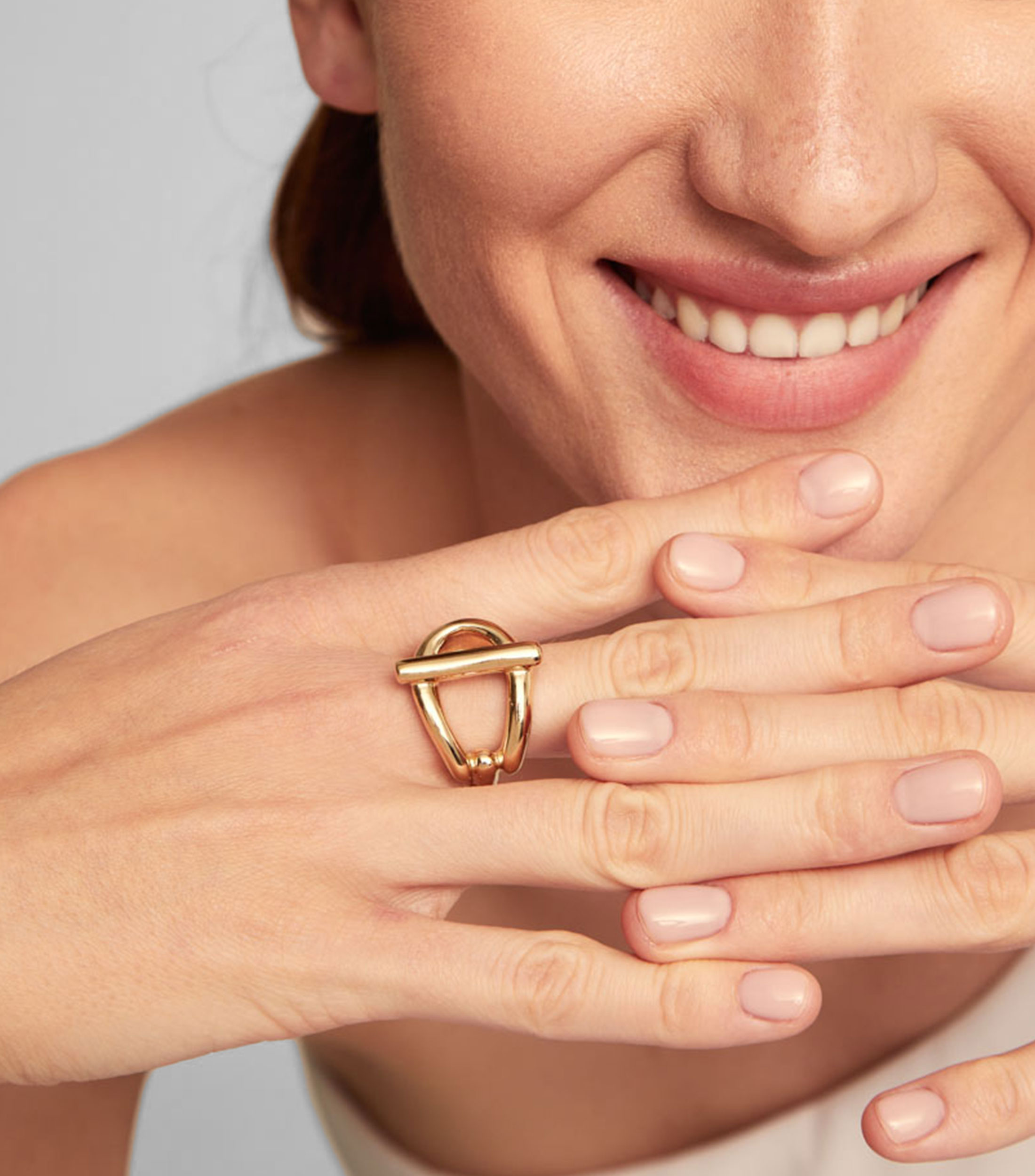 Anillo en baño de oro de 18 Kilates Teen Mujer
