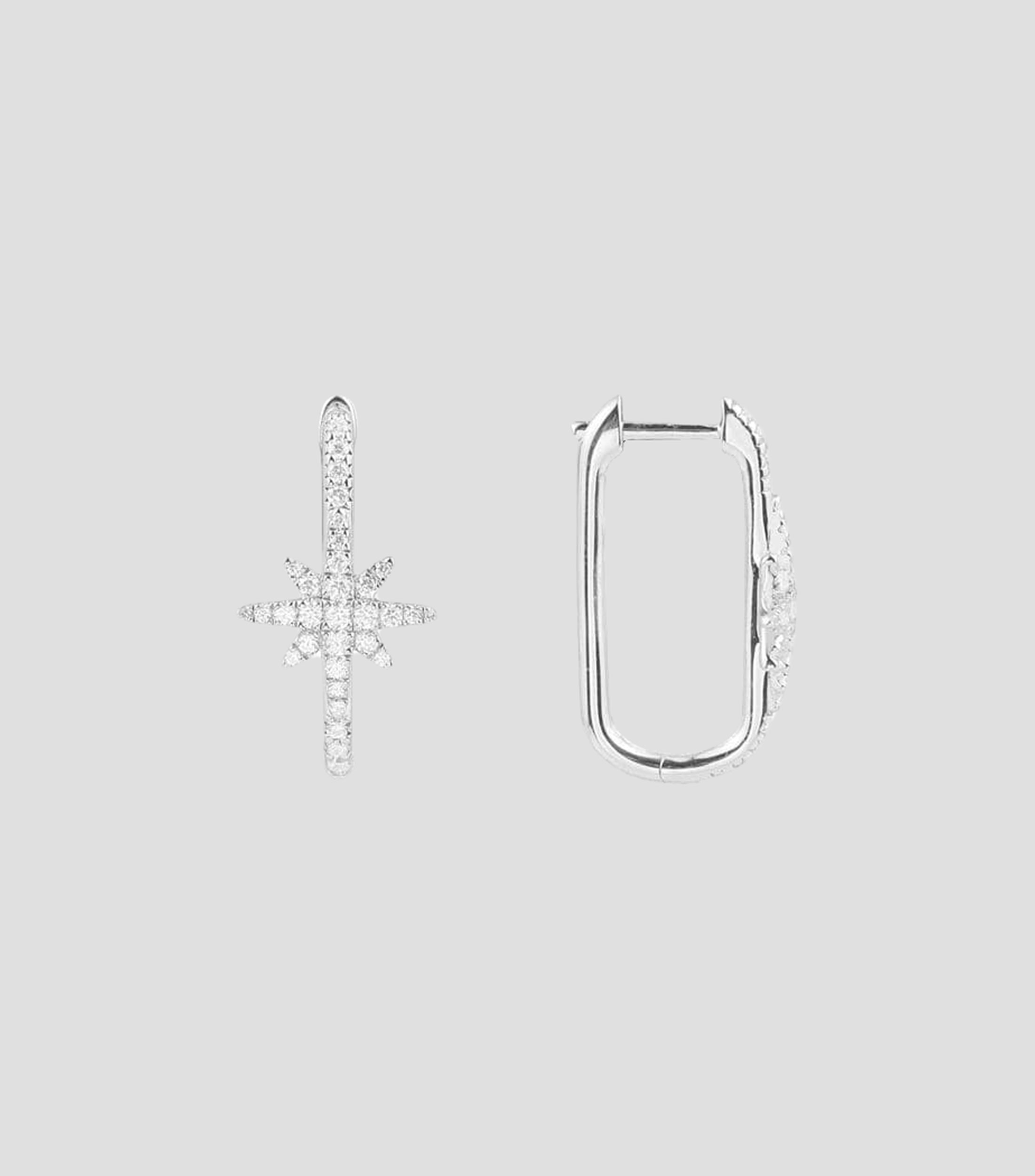 Aretes Météorites Ox en plata .925 Unisex
