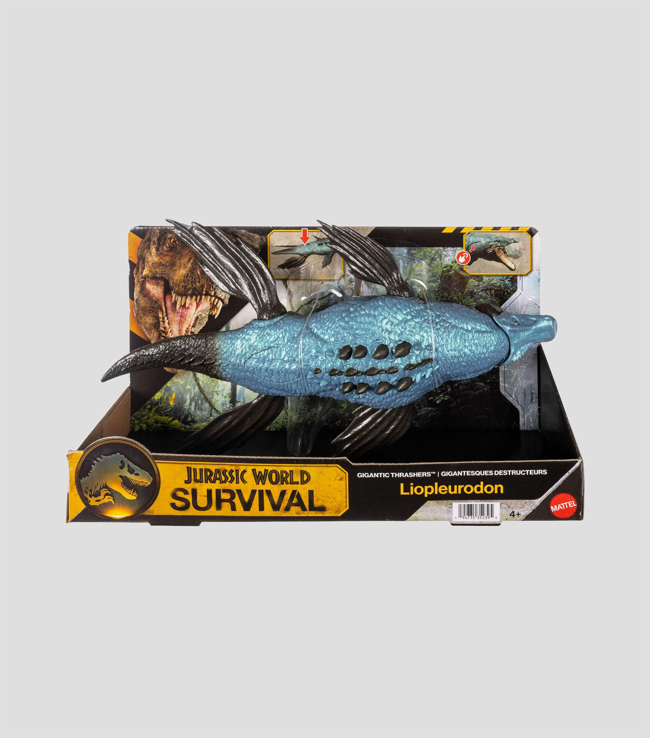 Figuras de Acción Jurassic World Rastreadores Gigantes Liopleurodon