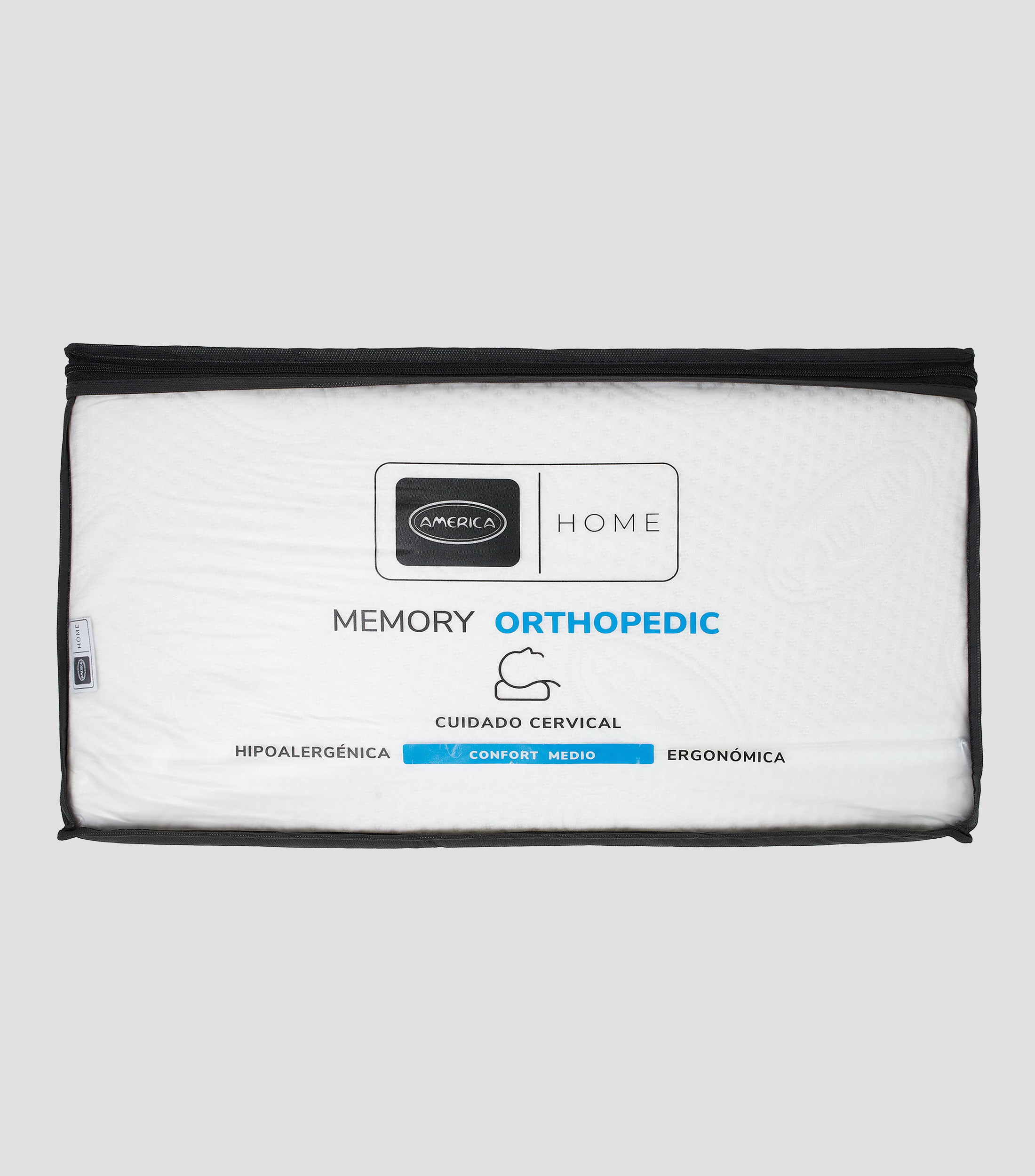 Almohada Hipoalergénica Estándar Confort Medio Orthopedic Blanca