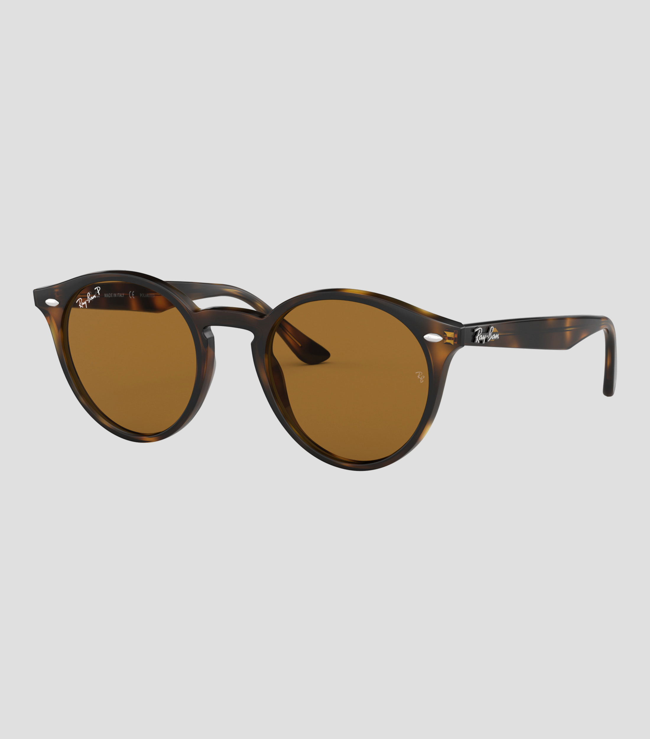 Lentes de sol redondos havana Unisex