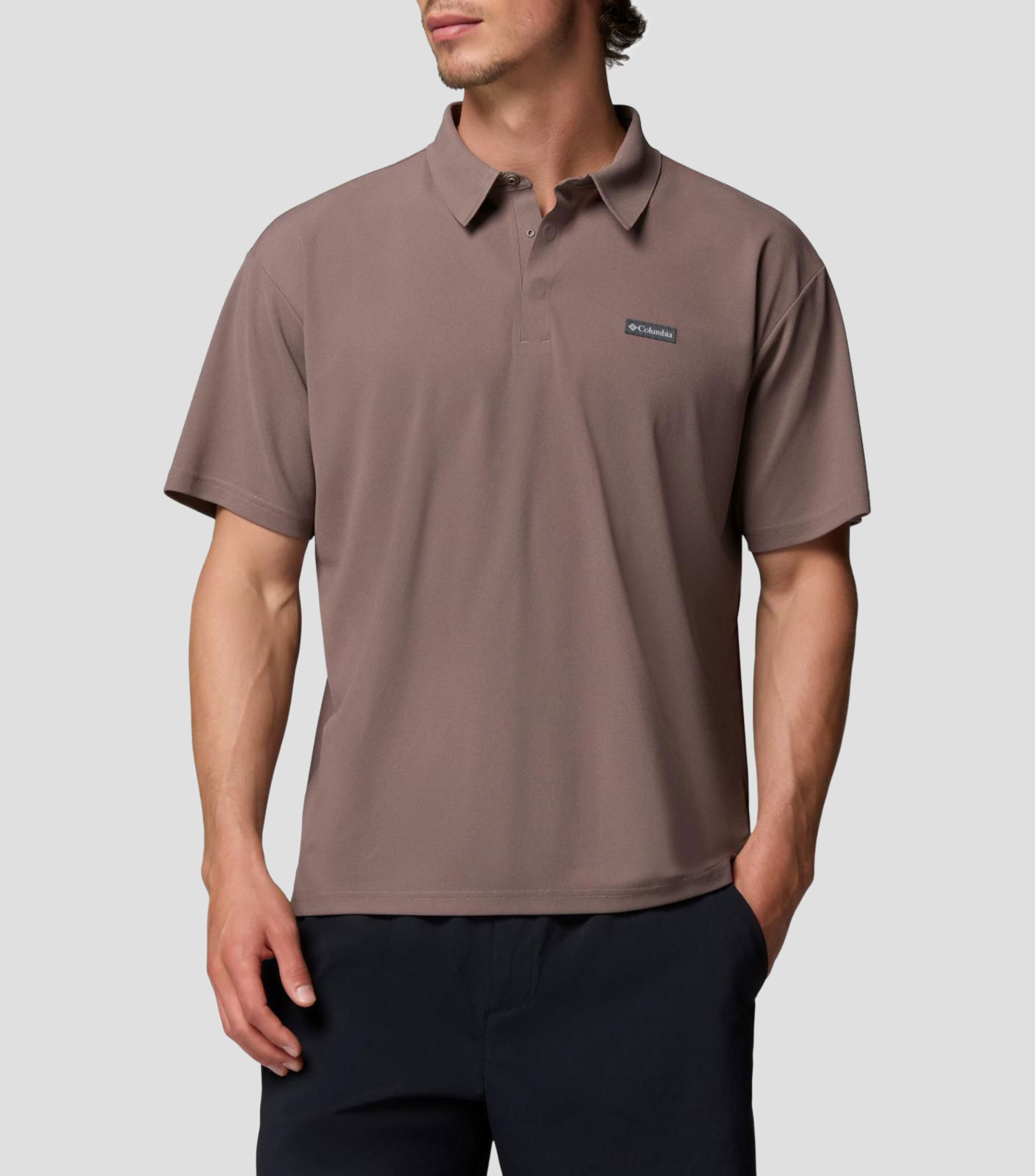 Playera tipo Polo de manga corta con diseño sólido Chill Creek Hombre