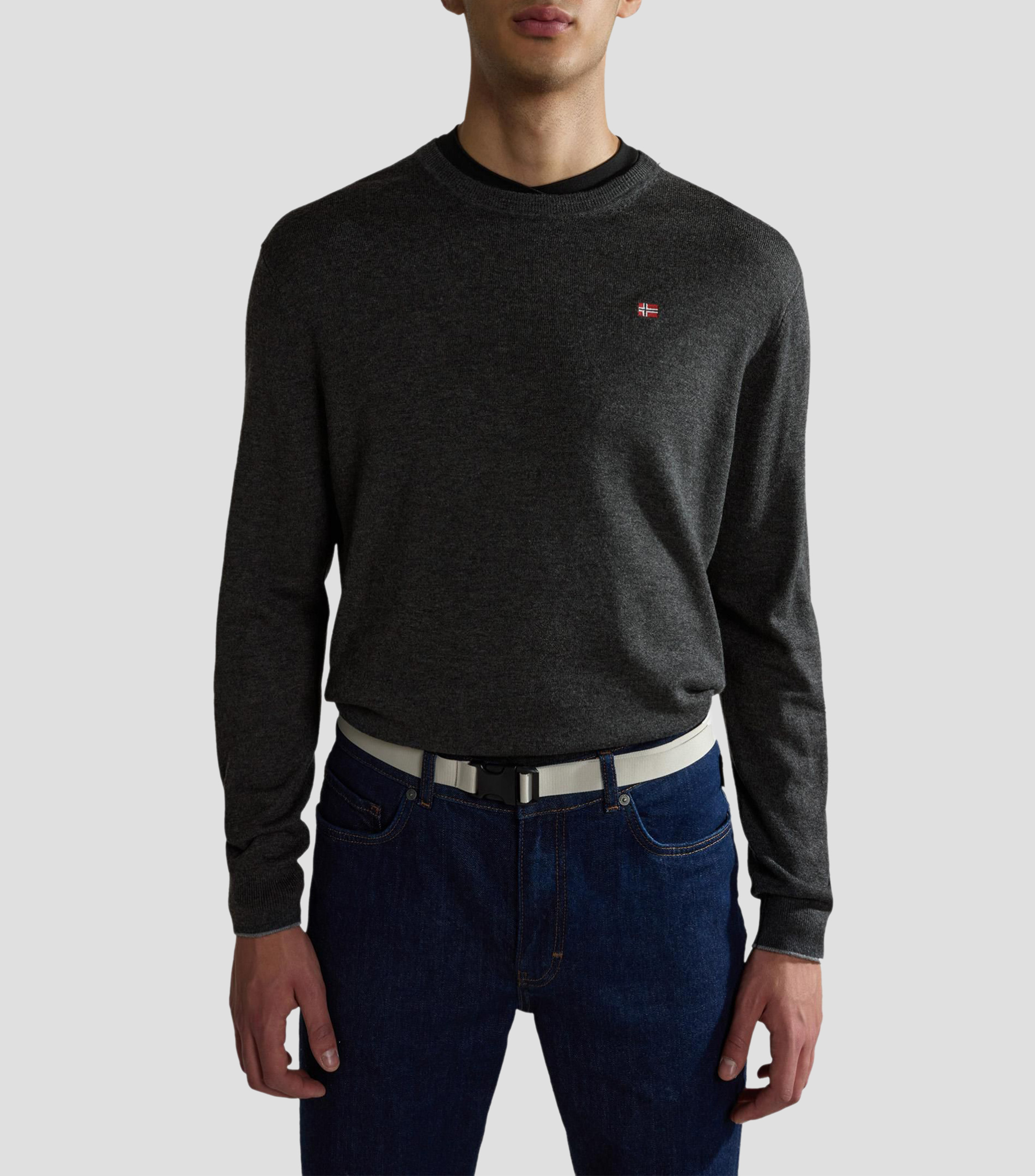 Suéter cuello redondo Hombre