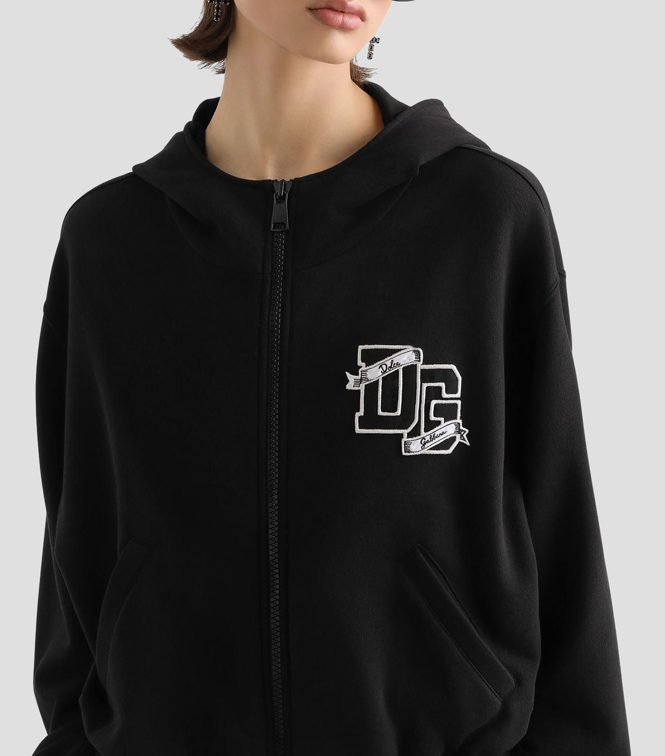 Sudadera con cremallera y capucha Mujer