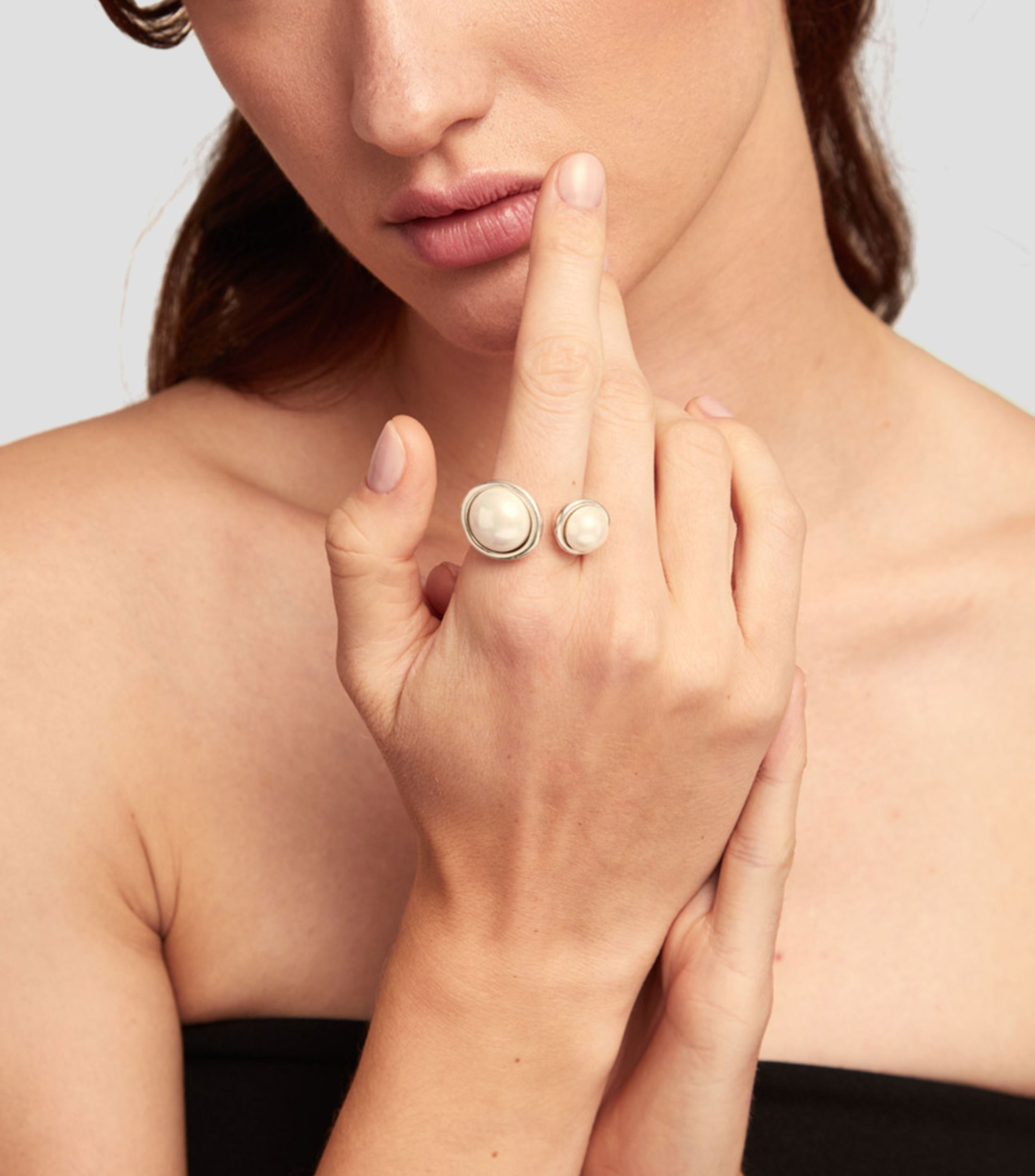 Anillo Artsy Artsy Perlas Mujer