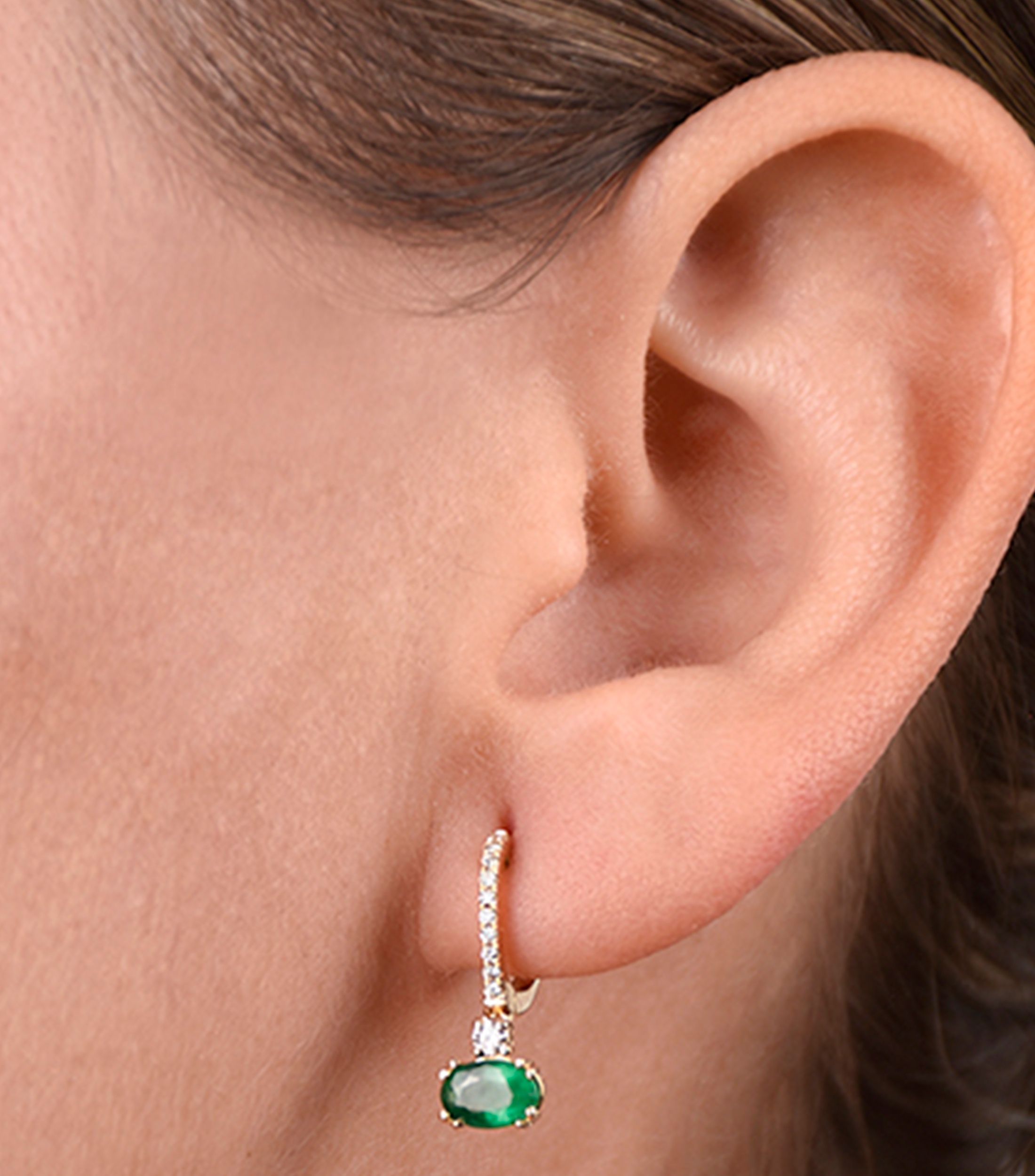 Aretes en Oro de 14 Kilates Mujer