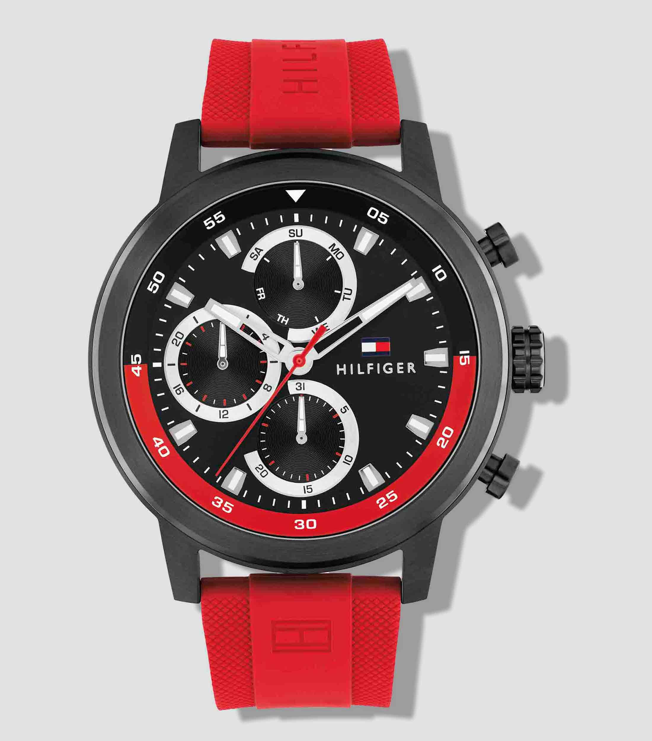 Reloj para Hombre Rocky Casual Negro, Rojo
