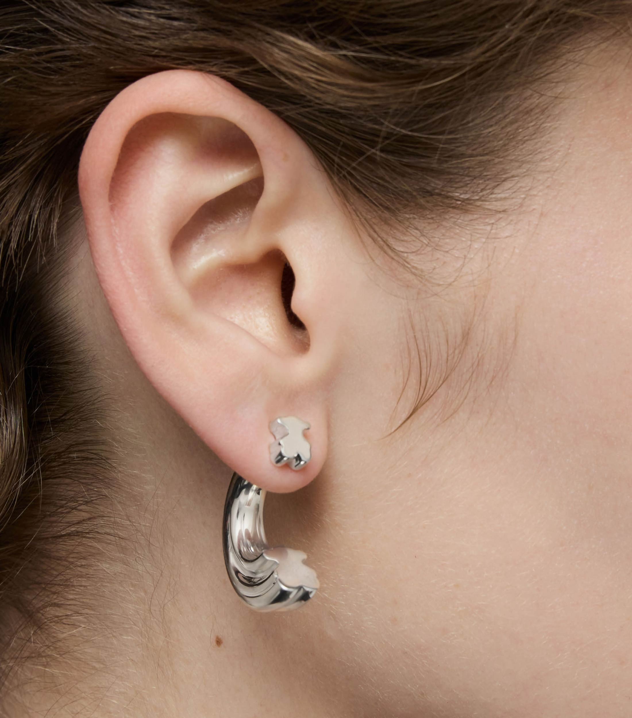 Aretes en plata .925 Tous 1950 Mujer